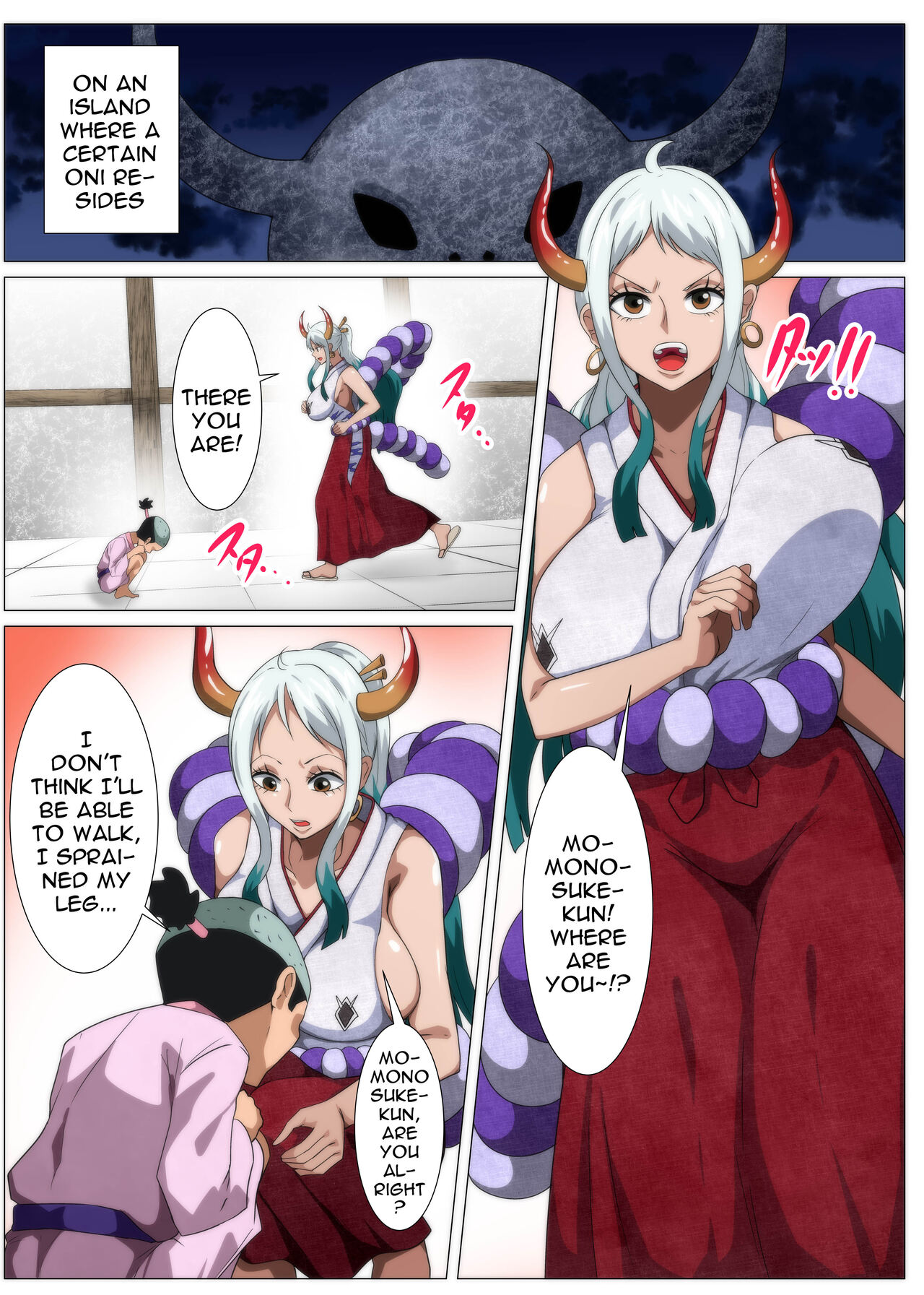 Bakunyuu Oni Musume no Hatsu Ecchi | A Big Breasted Oni Girl's First Time Having Sex page 2 full
