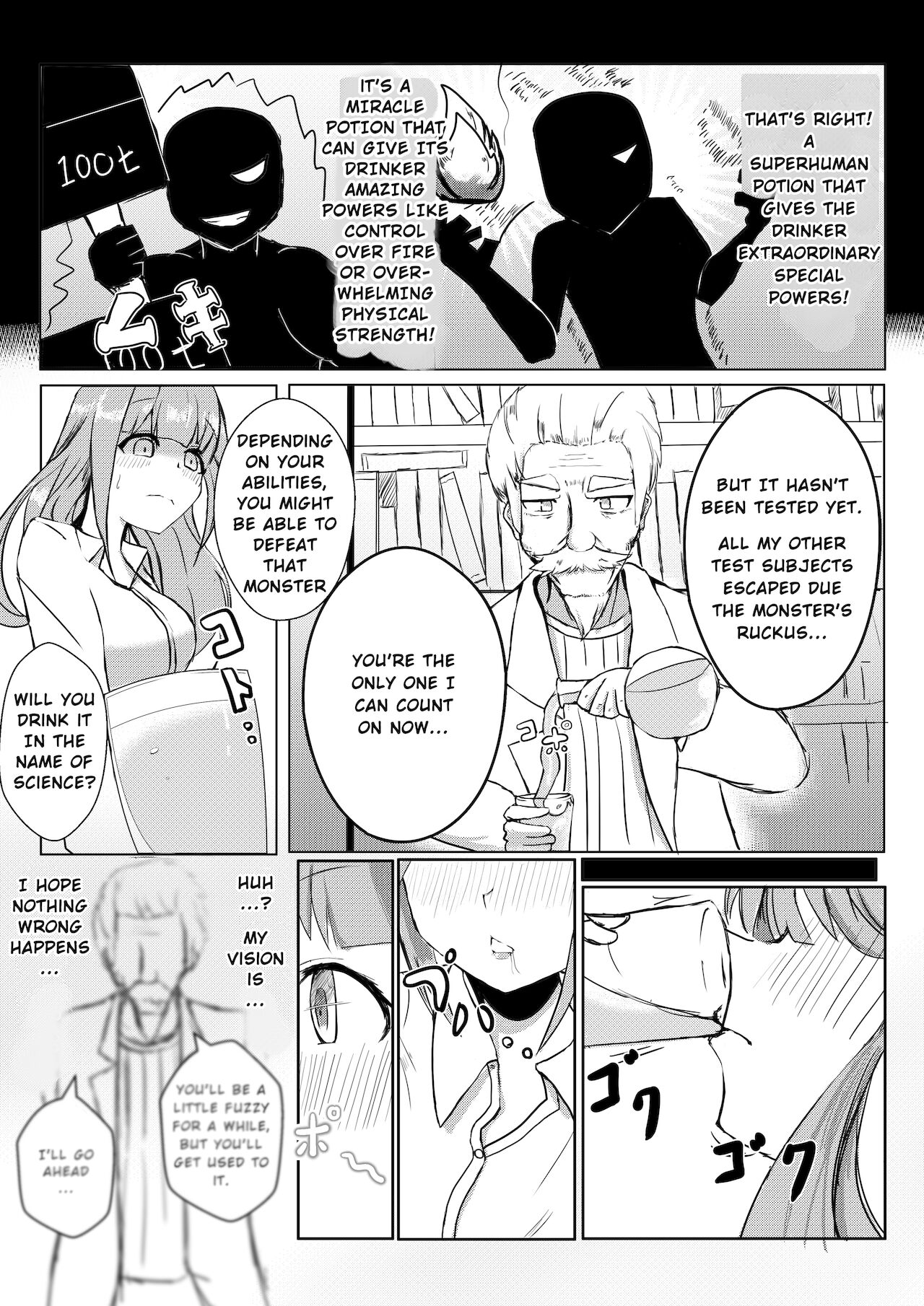 A girl who takes a potion and becomes bigger than a monster page 2 full