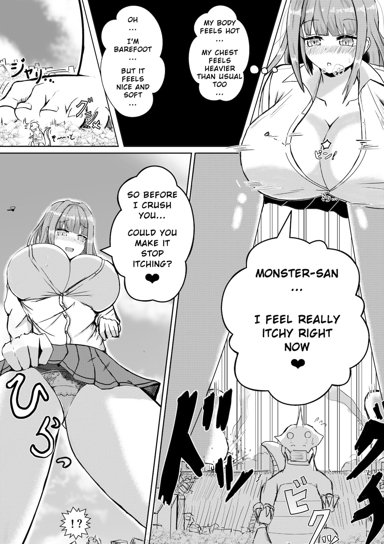 A girl who takes a potion and becomes bigger than a monster page 6 full