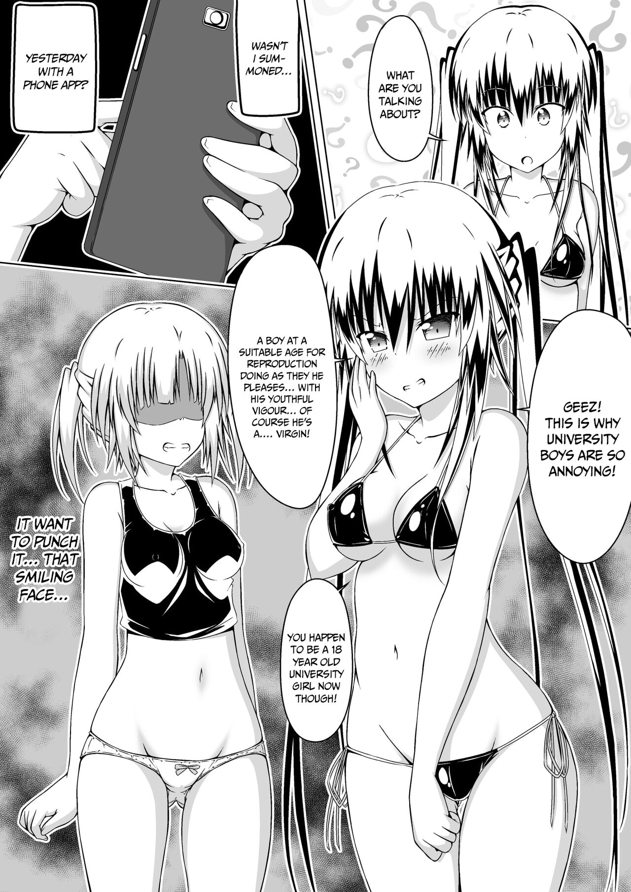 Nyotaika Shite DT to Oppai JD! 2 page 8 full