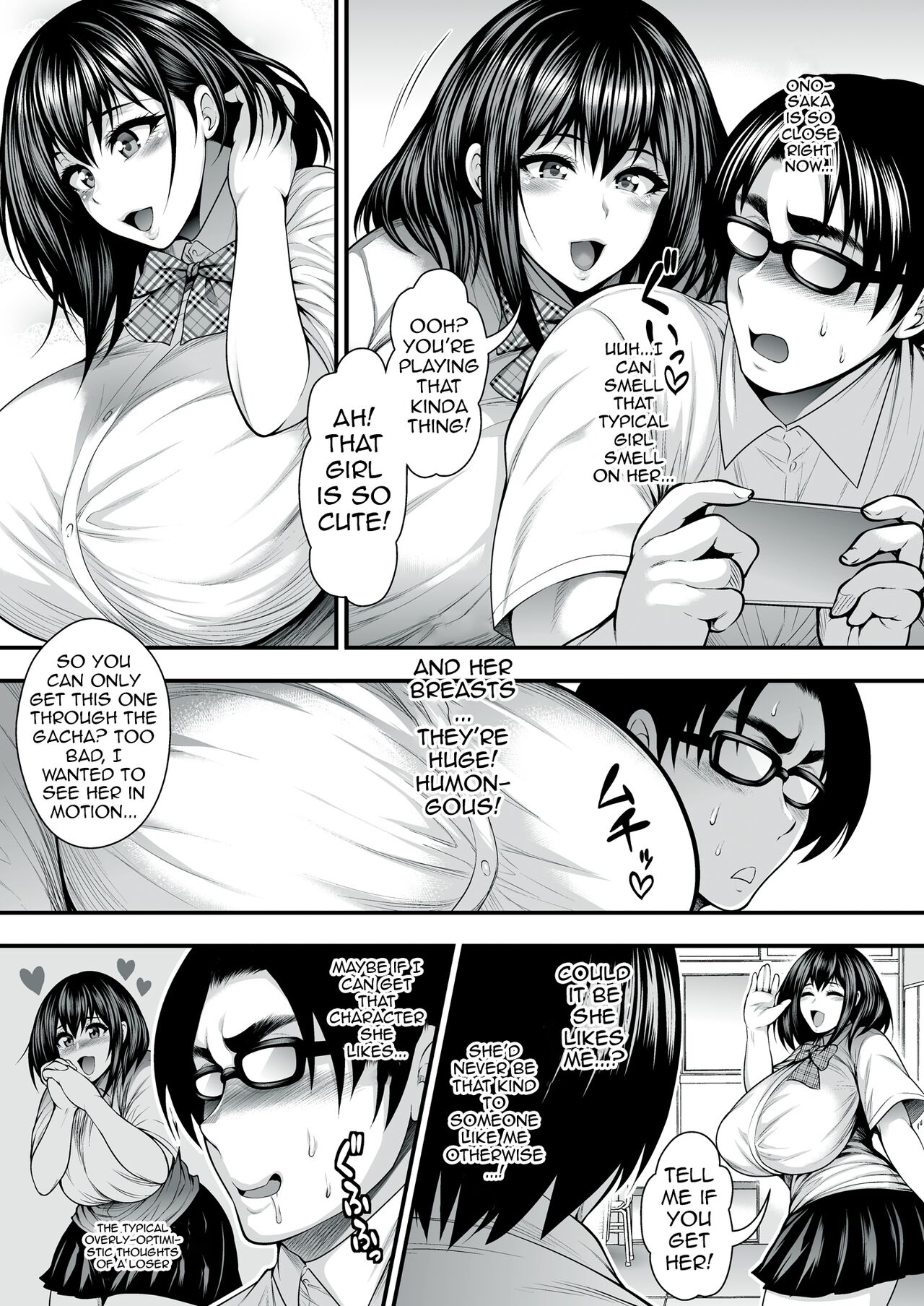 InCha no Boku ga Suki na Ko ga DQN no Kanojo datta node Yarichin Shugyou Shite Netotte Yatta | The Girl I Like Is Dating An Asshole So I Went And Trained So That I Could Steal Her From Him page 6 full