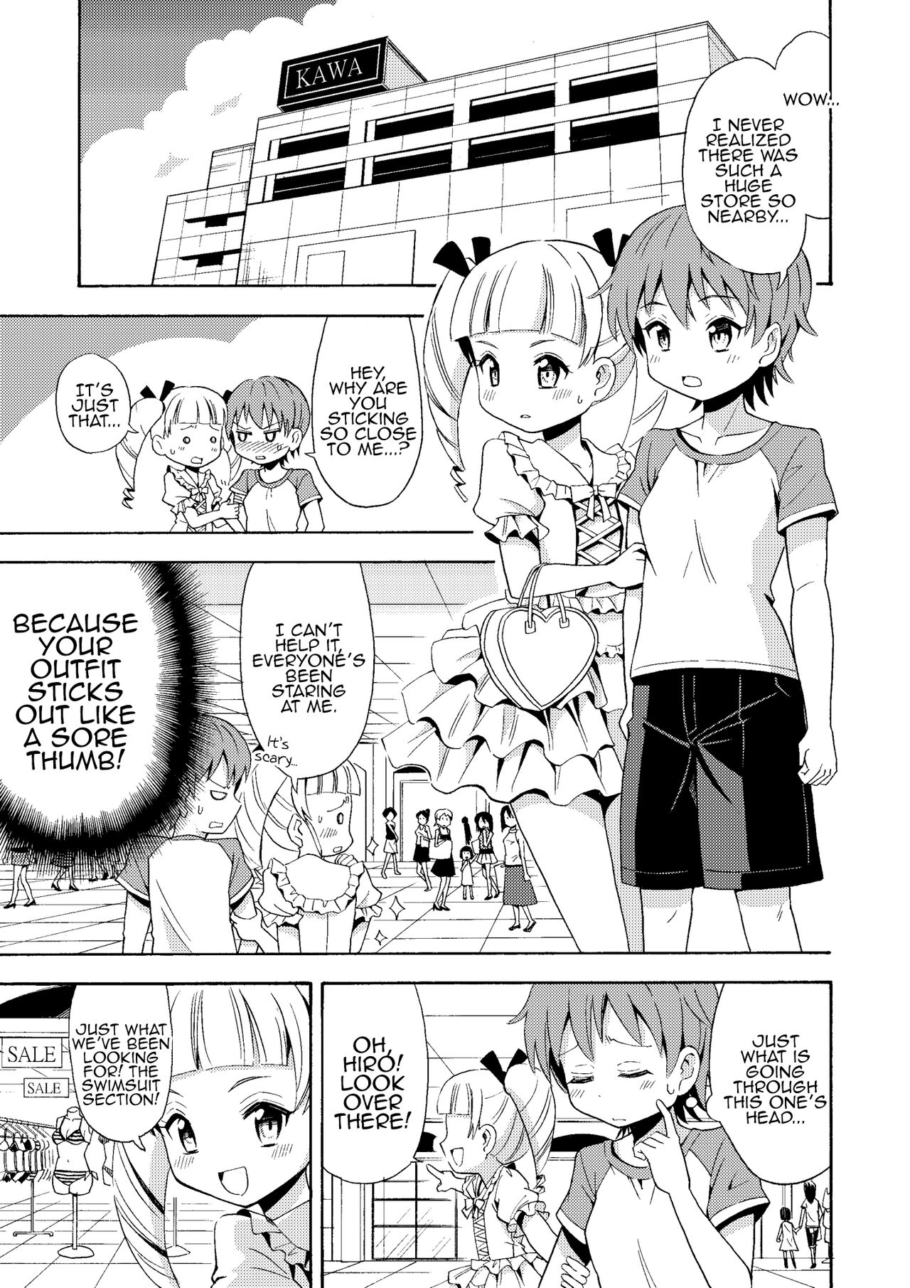 Happy Birthday 2 - Nyotaika Shita no de Mizugi o Kai ni Ittemita | Happy Birthday 2 - Because I have the body of a girl, I tried going shopping for swimsuits. page 9 full
