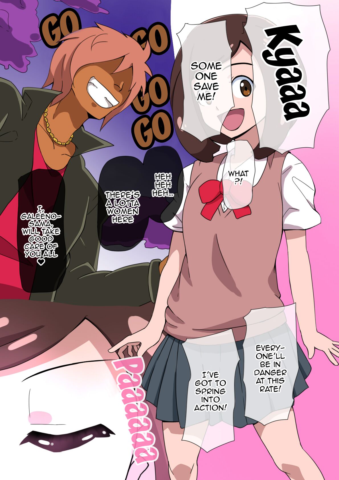 mega W magical girl comic page 1 full