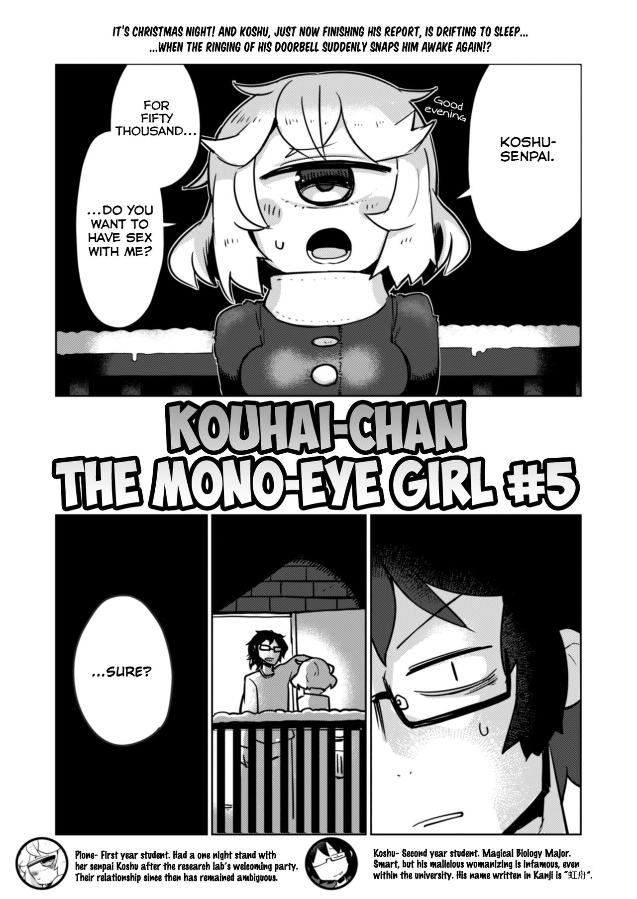 Kouhai no Tangan-chan #5 | Kouhai-chan the Mono-Eye Girl #5 page 4 full