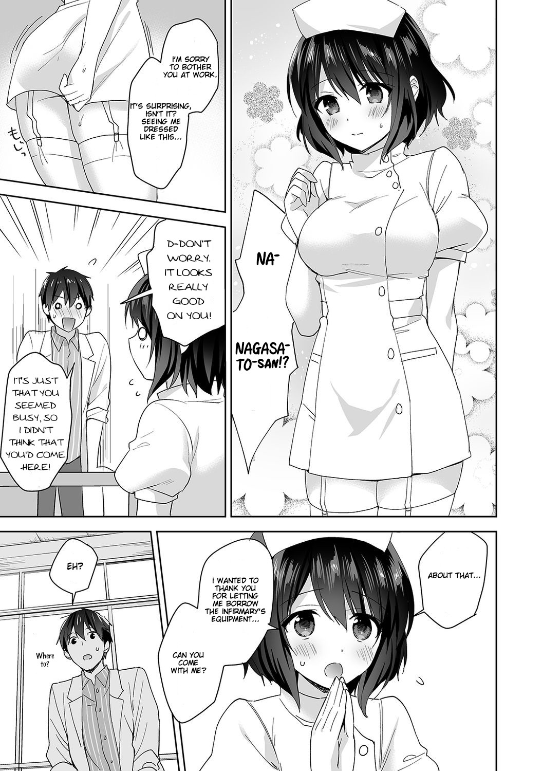 Amayakashi Jouzu no Nagasato-san ~Hokenshitsu de Yoshi Yoshi Ecchi!~ Ch. 6 page 4 full