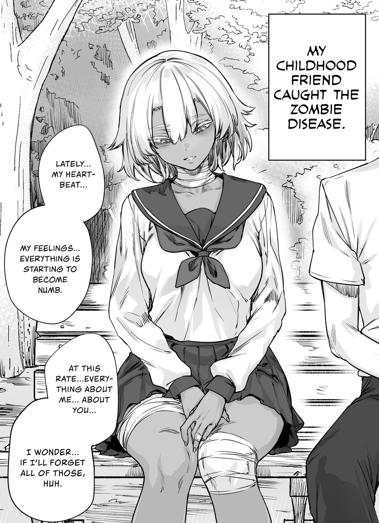Zombie-kei Osananajimi-chan ni Sei no Jikkan o Oshierarechau Manga | A Manga About Teaching My Zombie Childhood Friend The Real Feeling of Sex page 1 full
