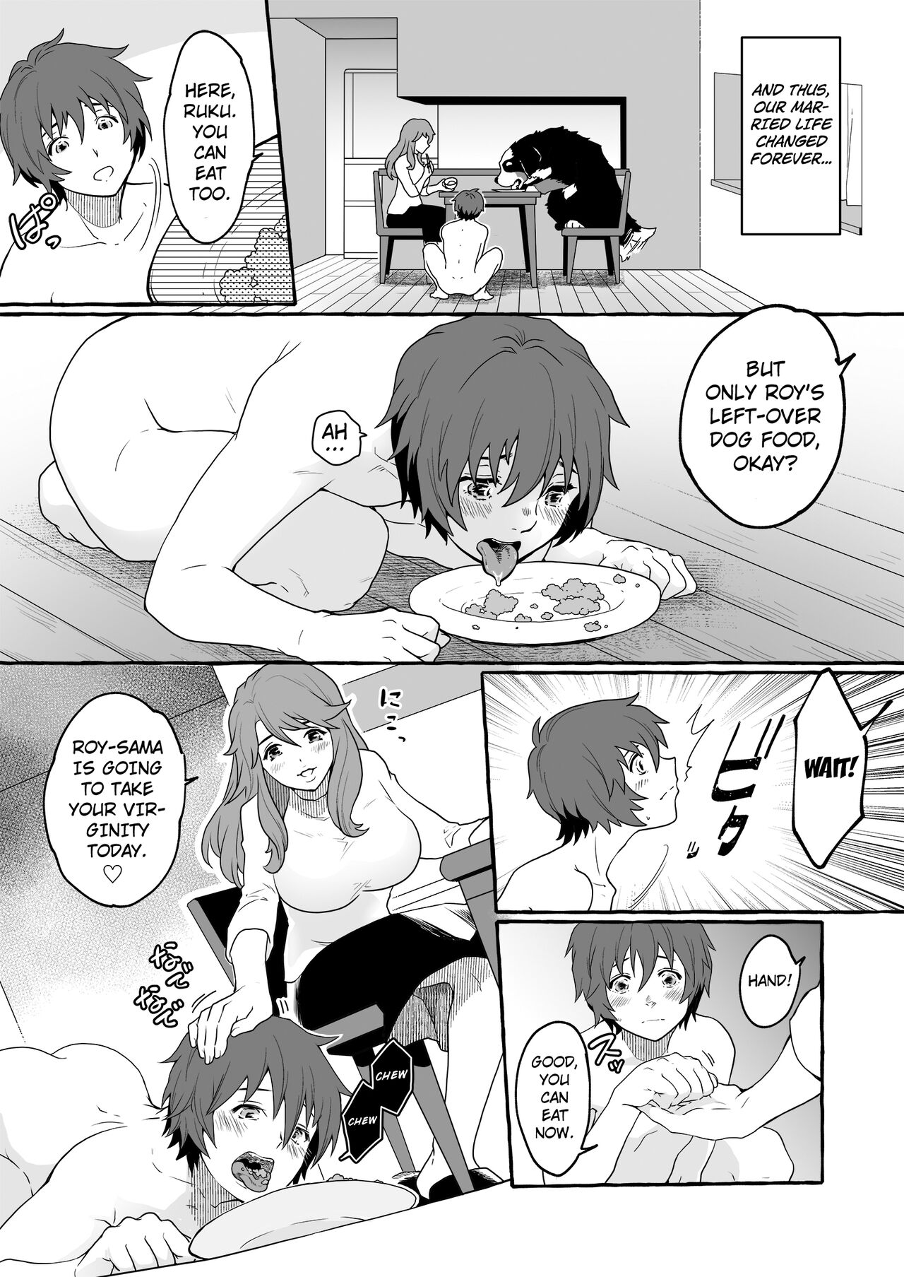 Oinu ni Metorareta Otoko 2 ~Fuufu de Inu no Dorei Ochi~ | The Man Who's Married to a Male Dog 2 ~The Fall of a Married Couple into a Dog's Slave~ page 8 full