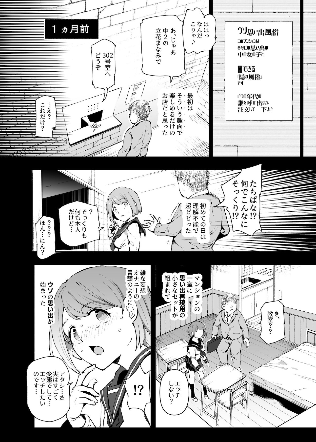 Uso Omoide Fuuzoku Mansion -Touji no Sugata no Anoko to Ecchi- page 7 full
