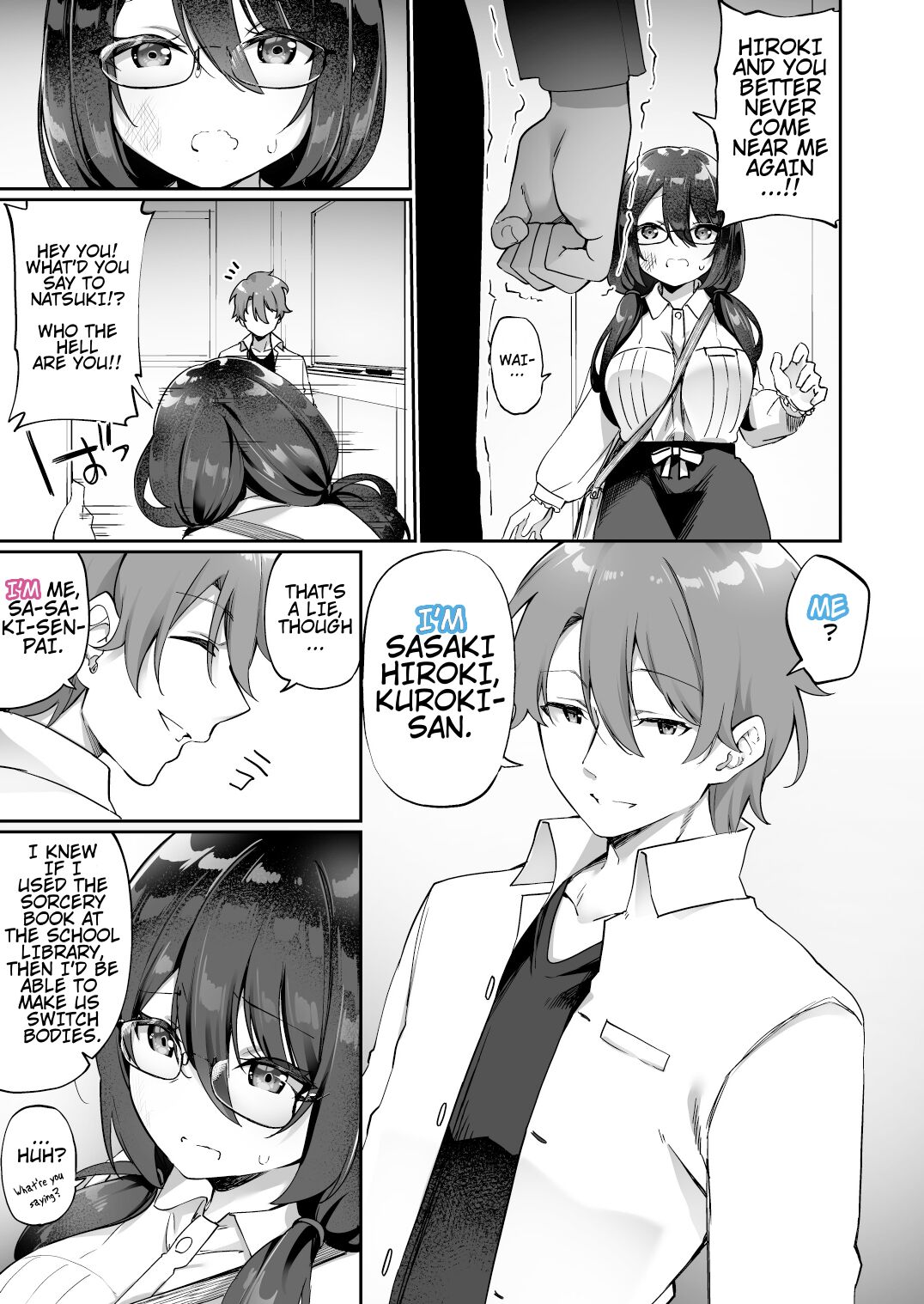 I Switched Bodies with my Large-Breasted Yandere Junior Who is Aroused Just by Hearing the Sound of My Voice! page 10 full