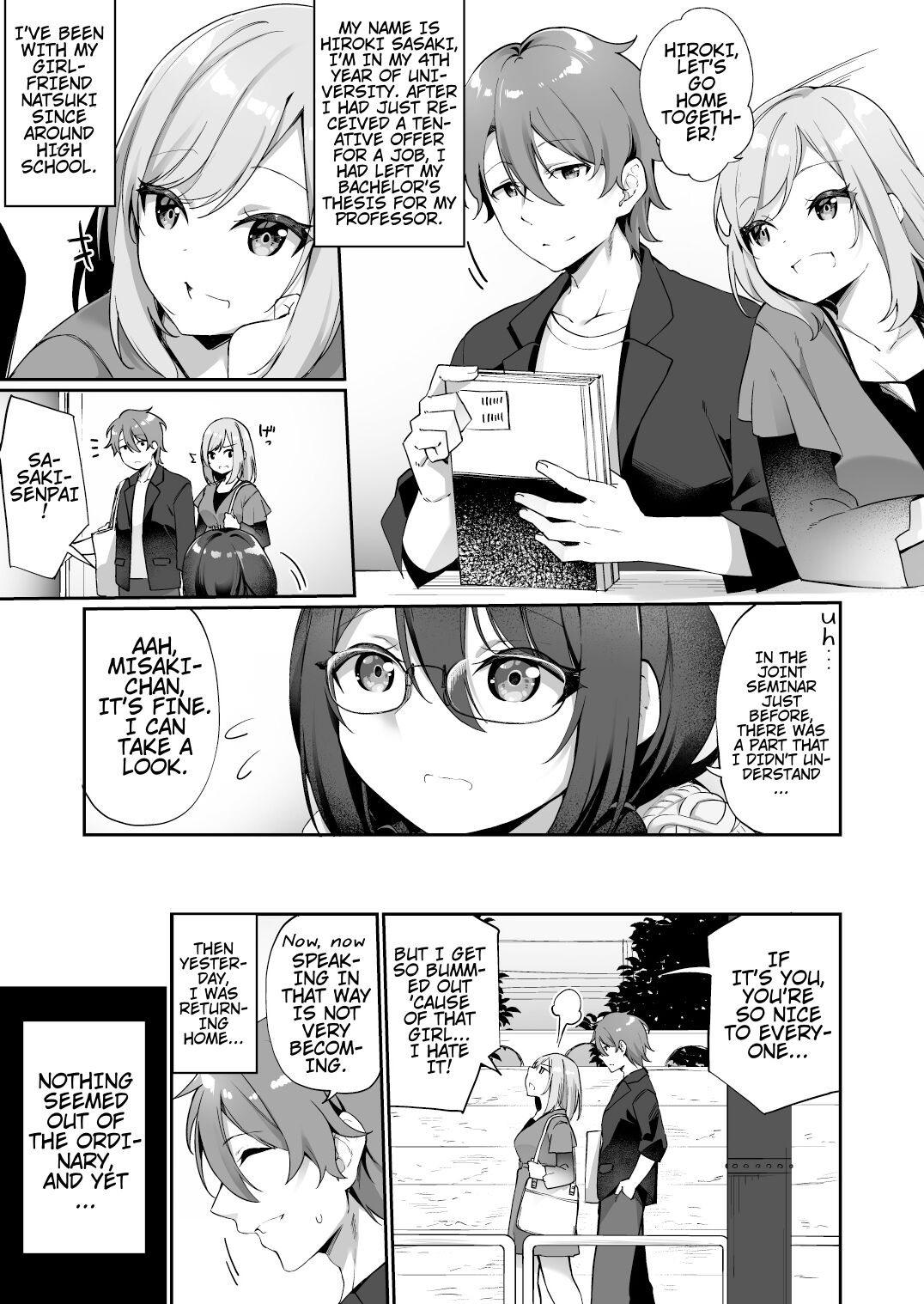 I Switched Bodies with my Large-Breasted Yandere Junior Who is Aroused Just by Hearing the Sound of My Voice! page 4 full