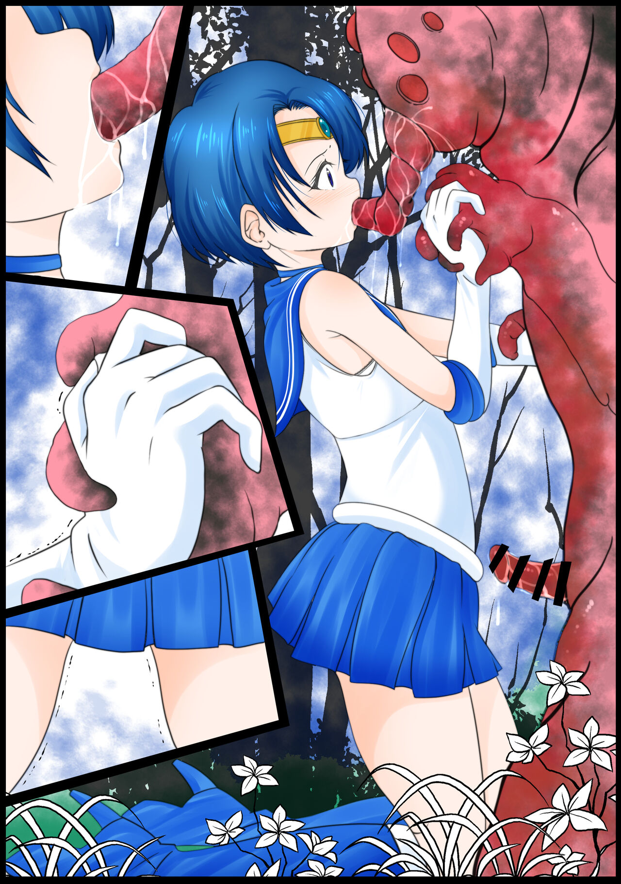 Oiwai ni Sailor Mercury o Tetteiteki ni Haramu Made Okasu Injuu page 2 full