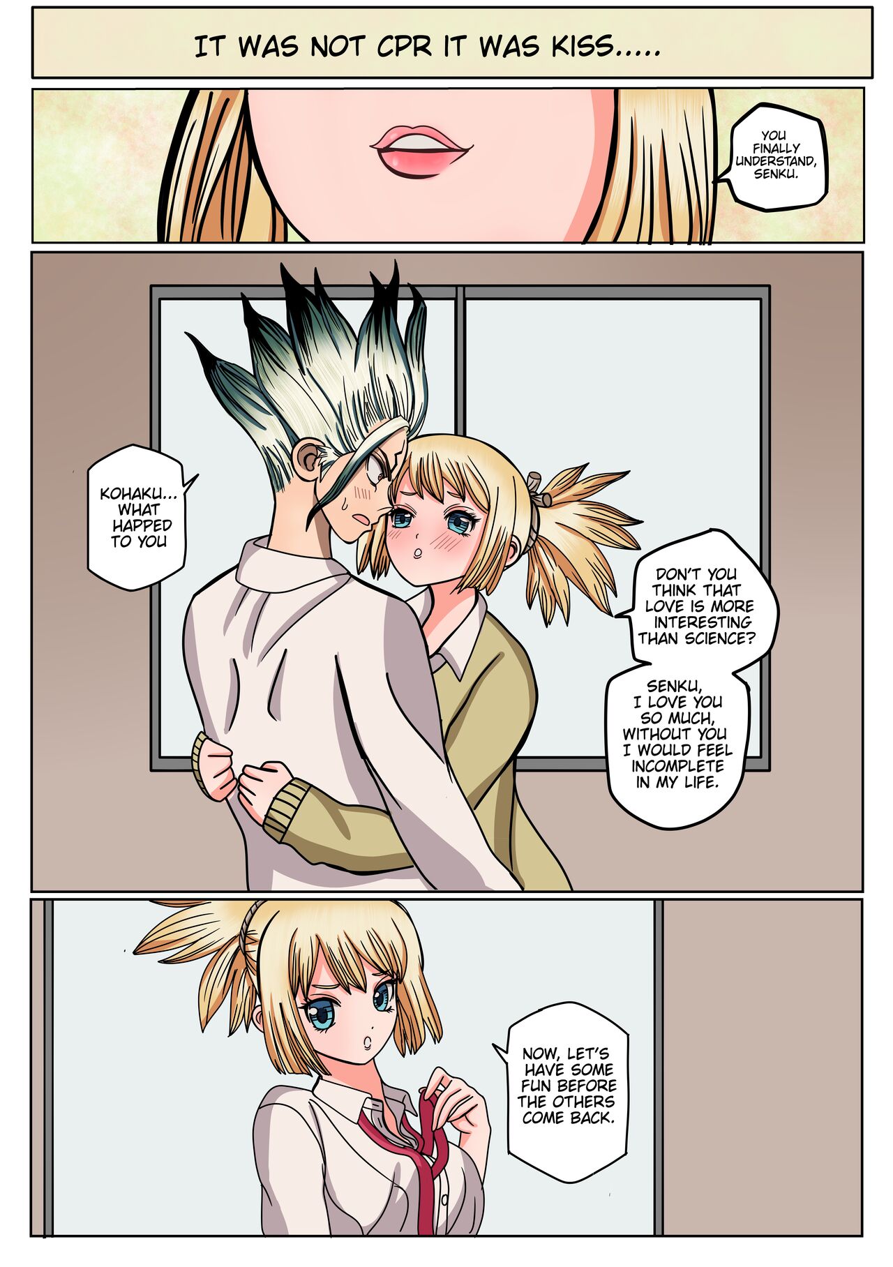 Senku x Kohaku love chemistry page 5 full