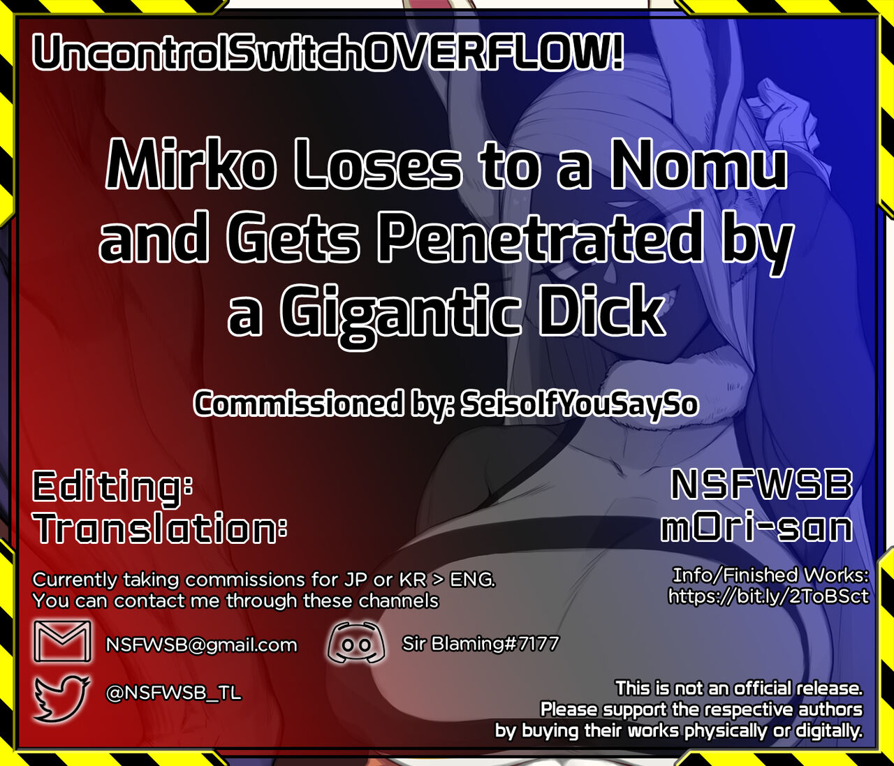 Mirko Loses to a Nomu and Gets Penetrated by a Gigantic Dick page 6 full