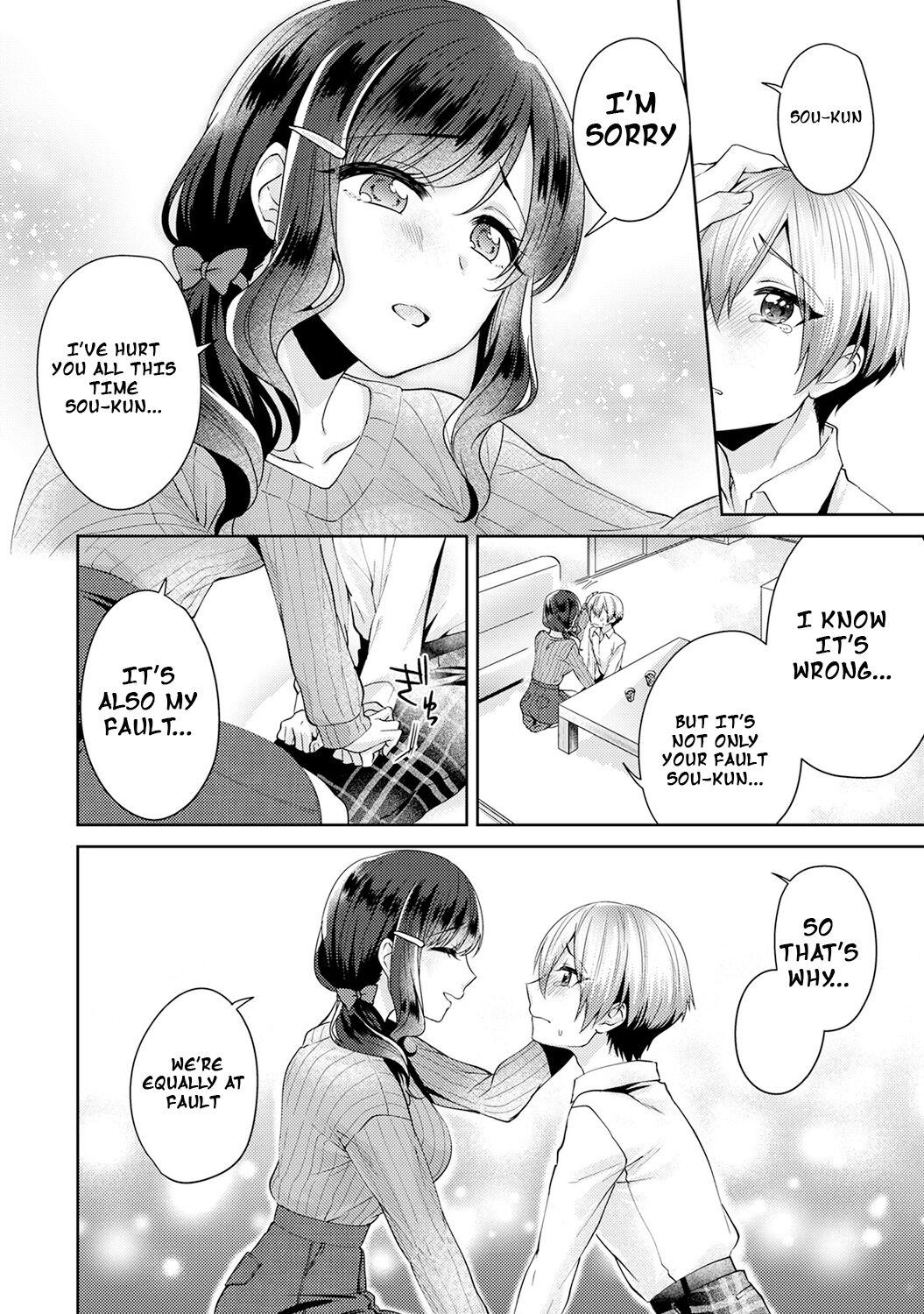 Fushidara na Junai -Toshishita Danshi ni Netorarete...- |Immoral Pure Love -NTRed by younger boy...- Ch. 2 page 9 full