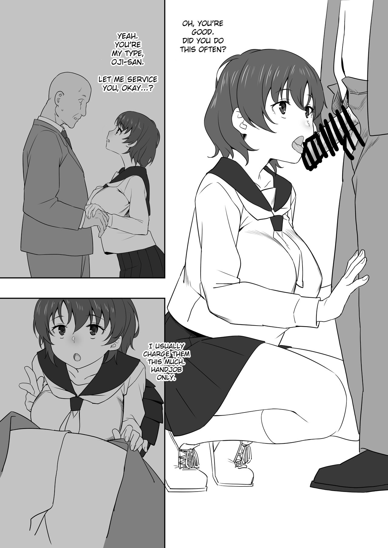 Schoolgirl and Old Man page 4 full