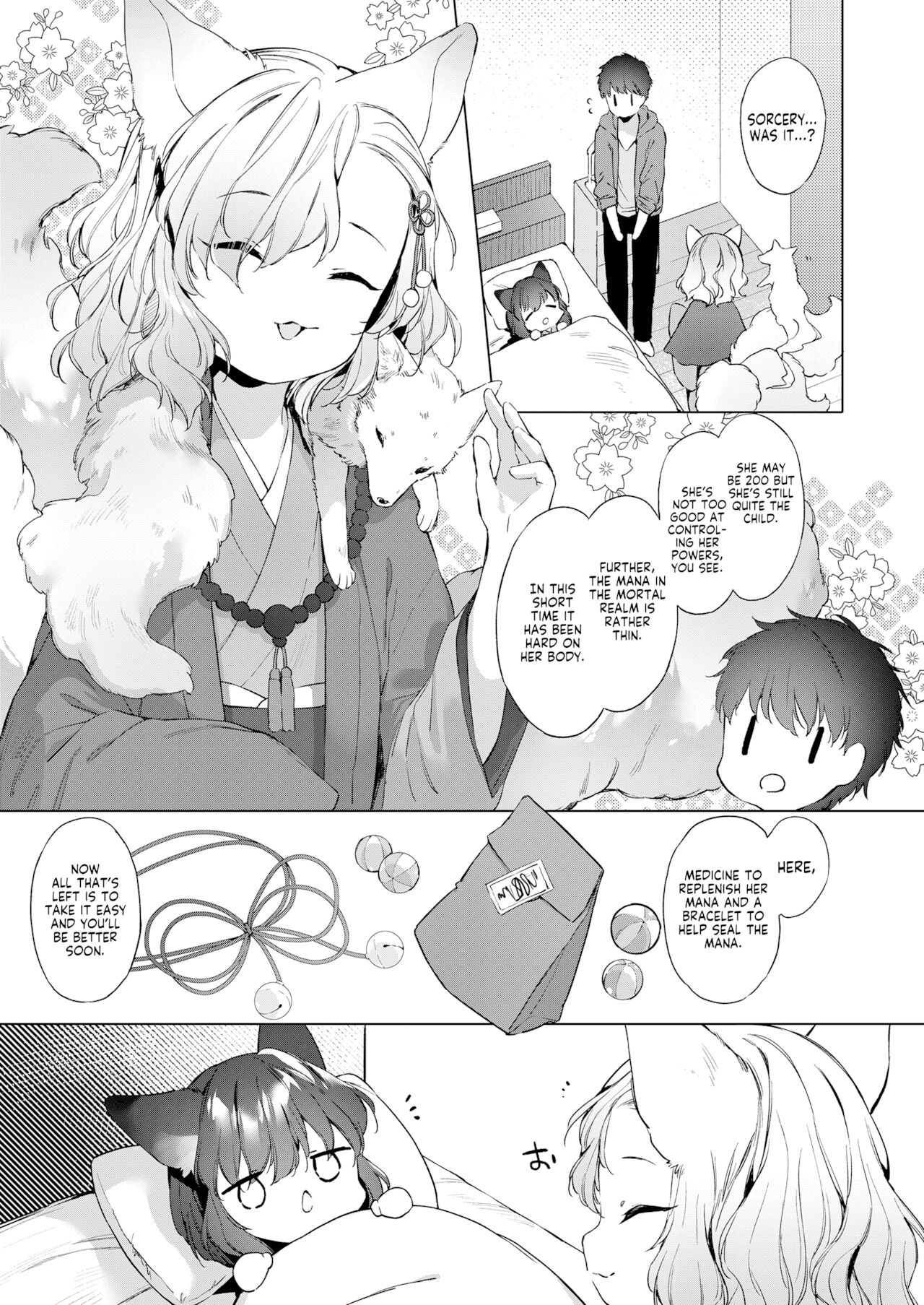 Yowai 200 Chai Okitsune-chan to Oshidori Fuufu Seikatsu. Dai 2 Wa | 200 Year Old Fox Girl and Her Happily Married Life. Part 2 page 5 full