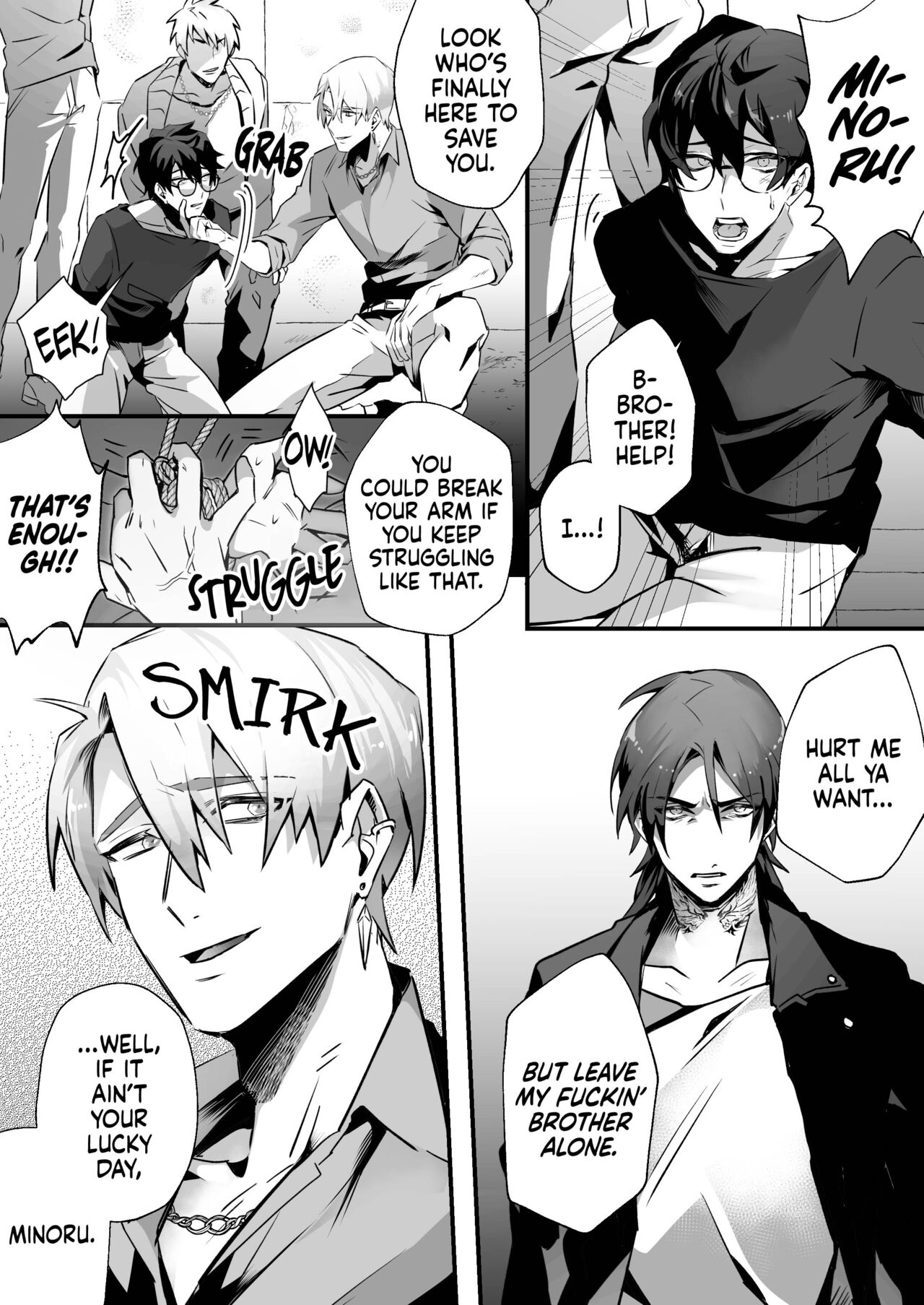 Tsuyoki na Yankee wa Otosareru Souchou Rinkan | Bad Boy's Corruption: Gang Boss Gangbang page 4 full