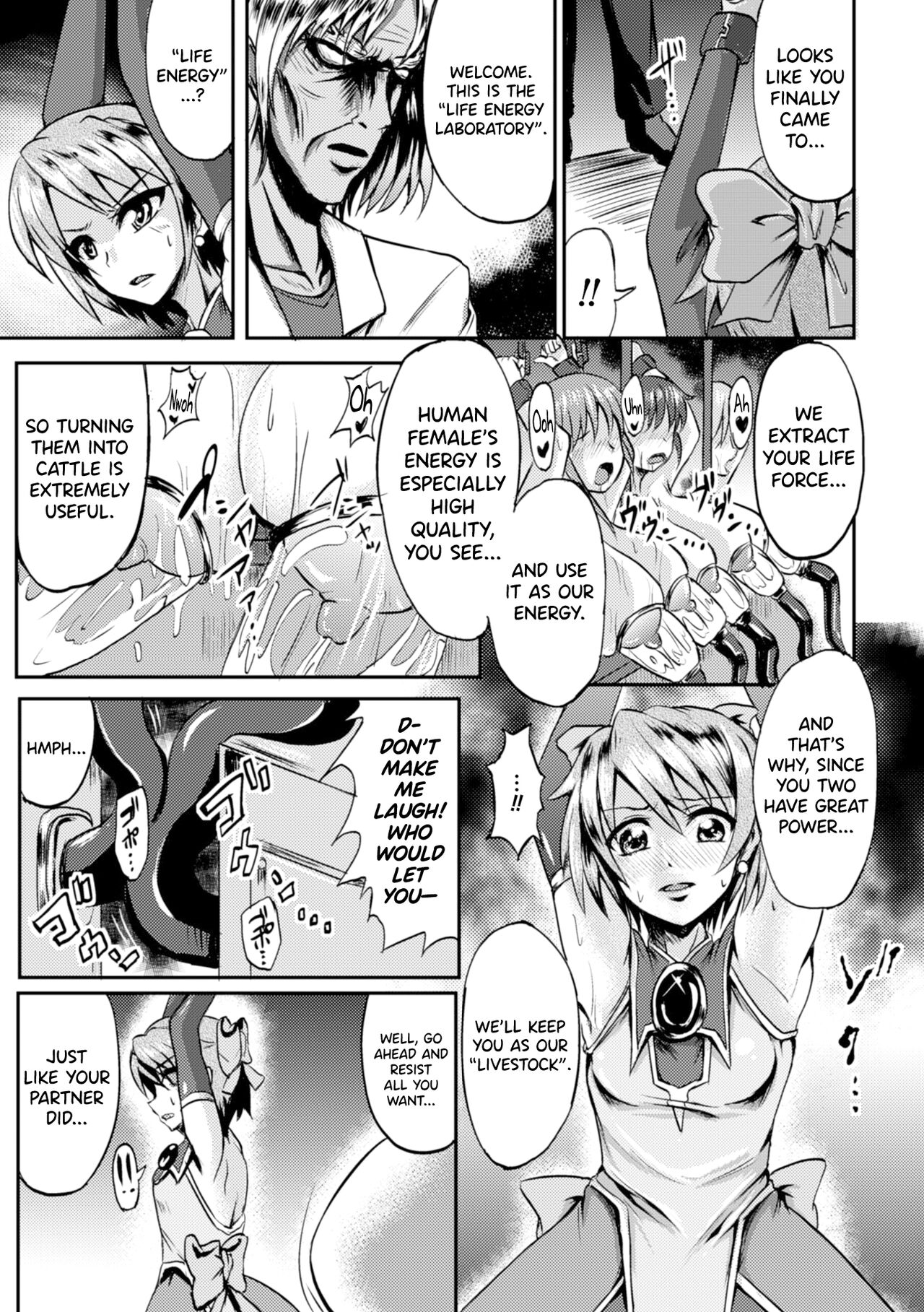 Mahou Senshi Fairy Arms ~Ningen Sakunyuu Bokujou~ | Magical Fighters Fairy Arms ~Human Milking Farm~ page 5 full