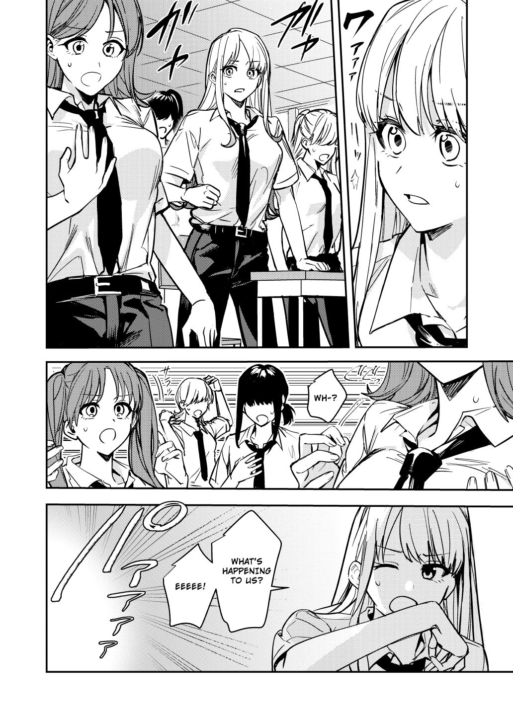 Shuudan Nyotaika Gal, Ochiru | Group Gyarufication and Degeneration page 8 full