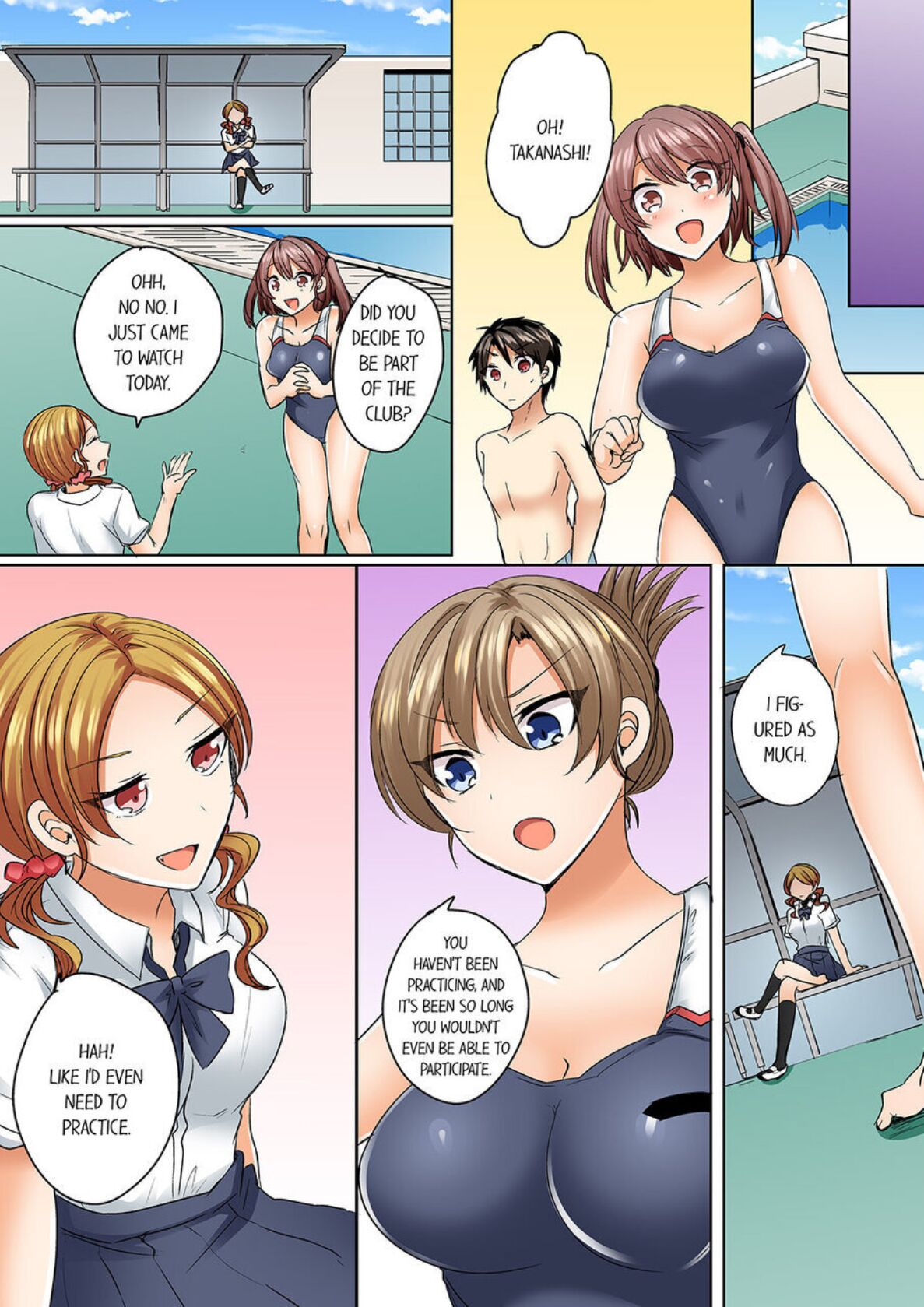 Mizugi ga Zurete... Haitteru! ~Porori ja Sumanai Danjo Kongou Synchro-bu~ 4 - My Swimsuit Slipped... And it went in!? A Mixed Synchronized Swimming Club with More Than Just Nip Slips in Store! ~ 4 page 3 full