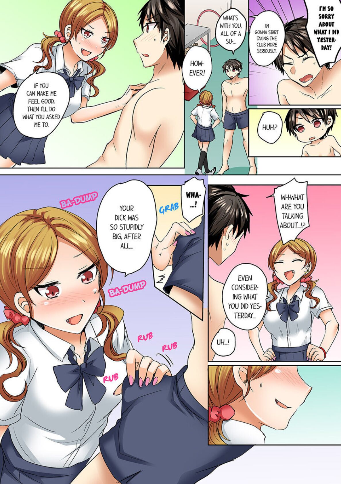 Mizugi ga Zurete... Haitteru! ~Porori ja Sumanai Danjo Kongou Synchro-bu~ 4 - My Swimsuit Slipped... And it went in!? A Mixed Synchronized Swimming Club with More Than Just Nip Slips in Store! ~ 4 page 5 full