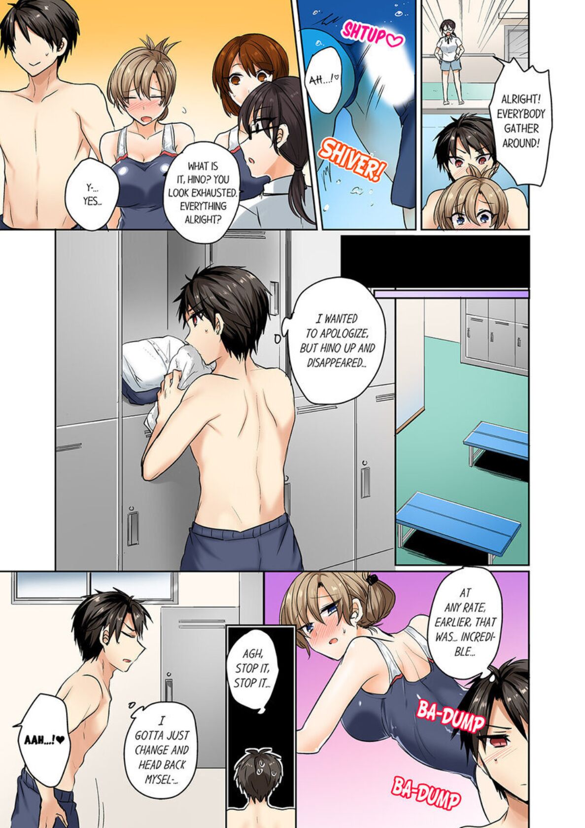 Mizugi ga Zurete... Haitteru! ~Porori ja Sumanai Danjo Kongou Synchro-bu~ 2 - My Swimsuit Slipped... And it went in!? A Mixed Synchronized Swimming Club with More Than Just Nip Slips in Store! ~ 2 page 7 full