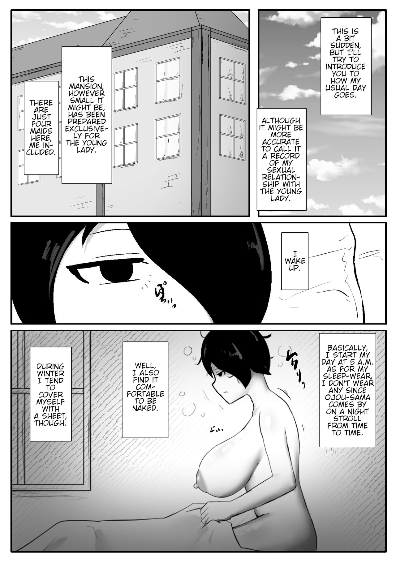 Futa Ojou-sama no Asadachi o Muhyoujou Maid ga Sei Shori Suru Manga page 2 full