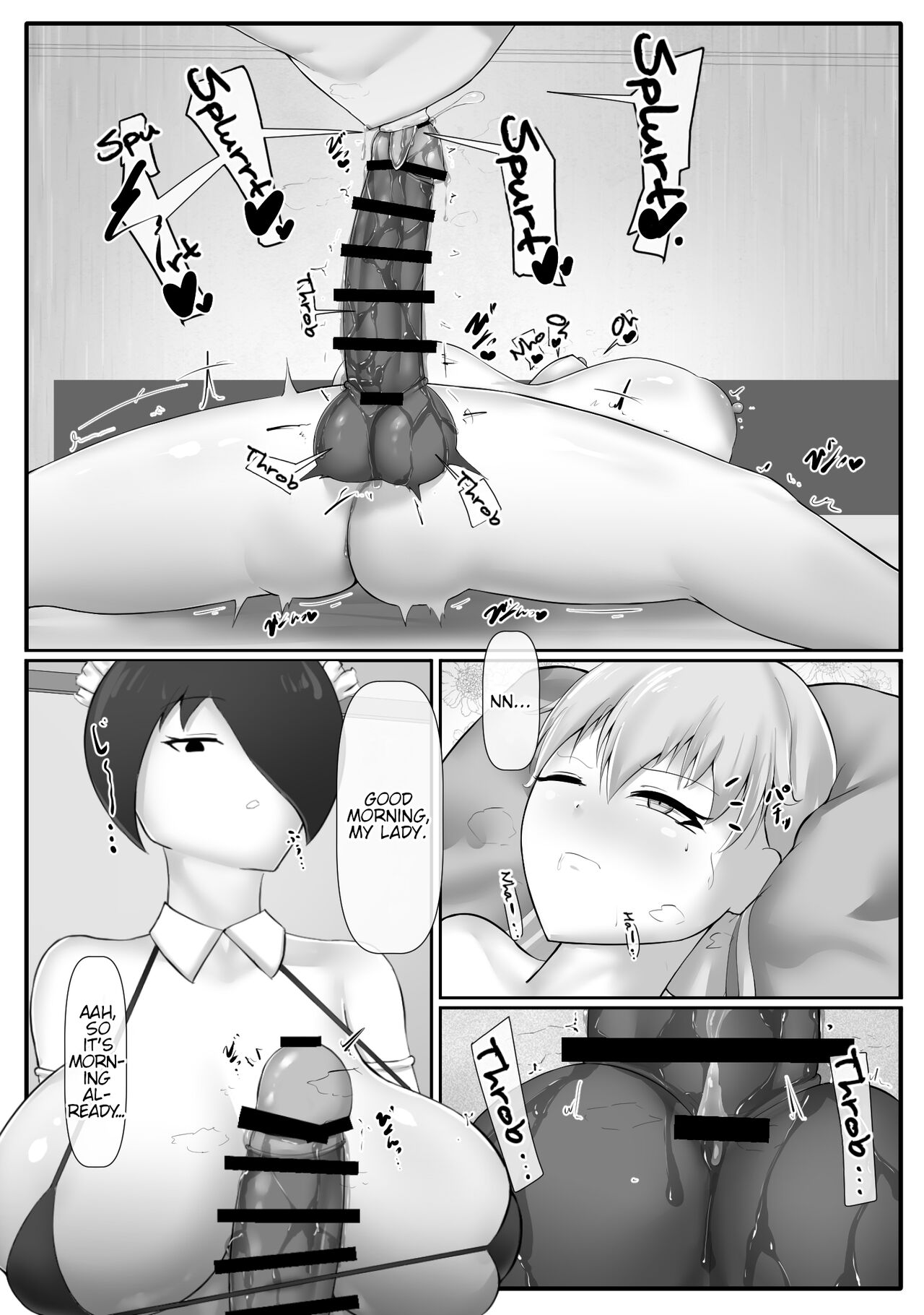 Futa Ojou-sama no Asadachi o Muhyoujou Maid ga Sei Shori Suru Manga page 6 full