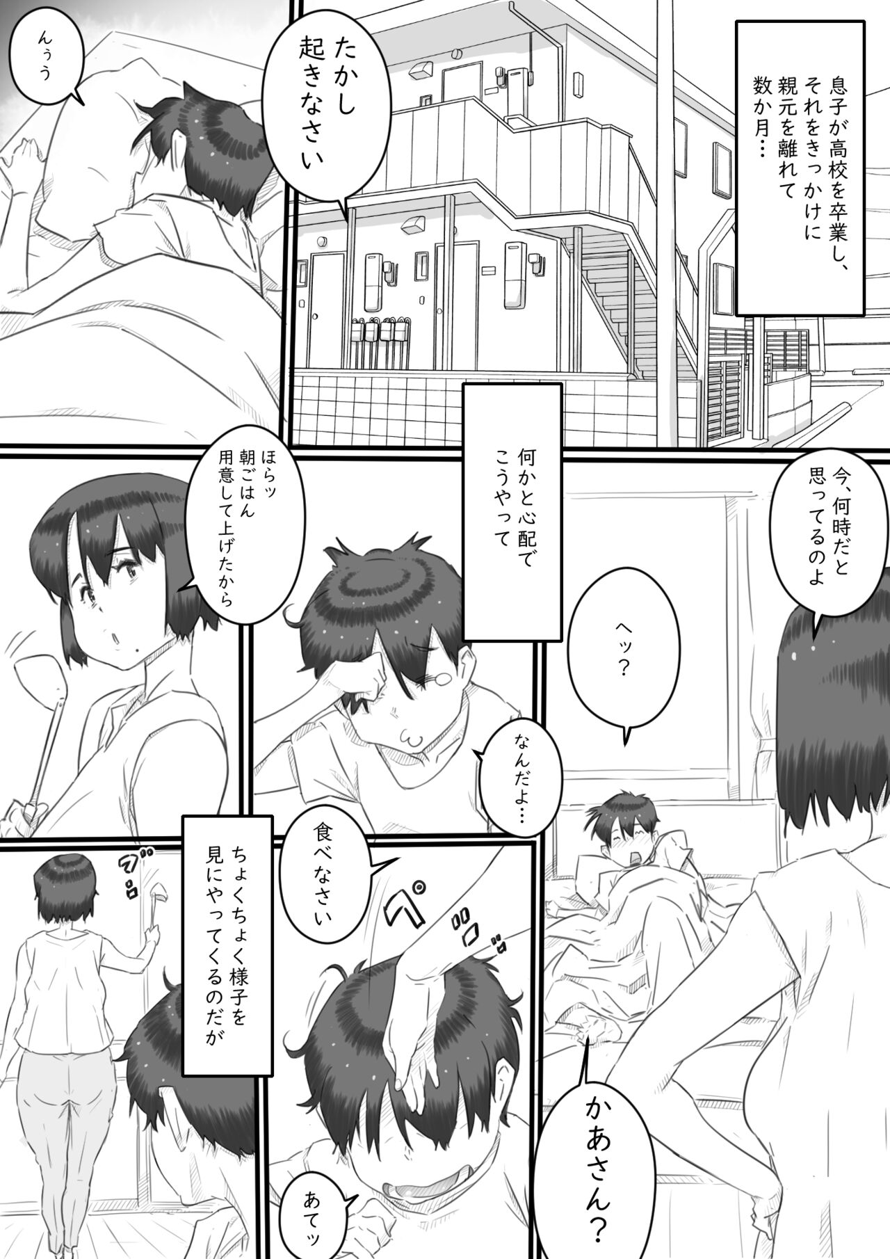 Hitorigurashi no Musuko no Heya de... -Haha to Musuko no Himitsu no Kankei- page 2 full