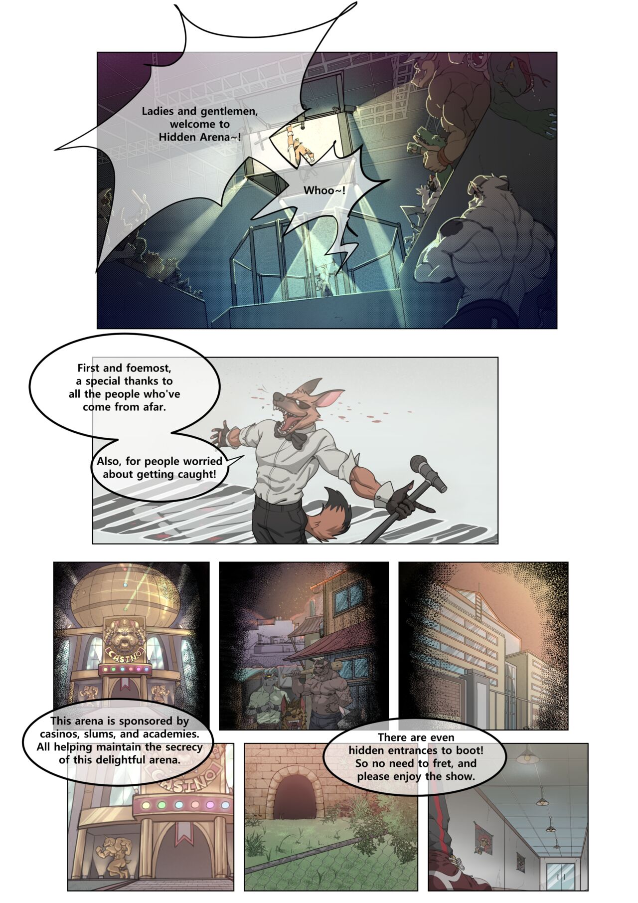 Hidden Arena Prologue page 1 full