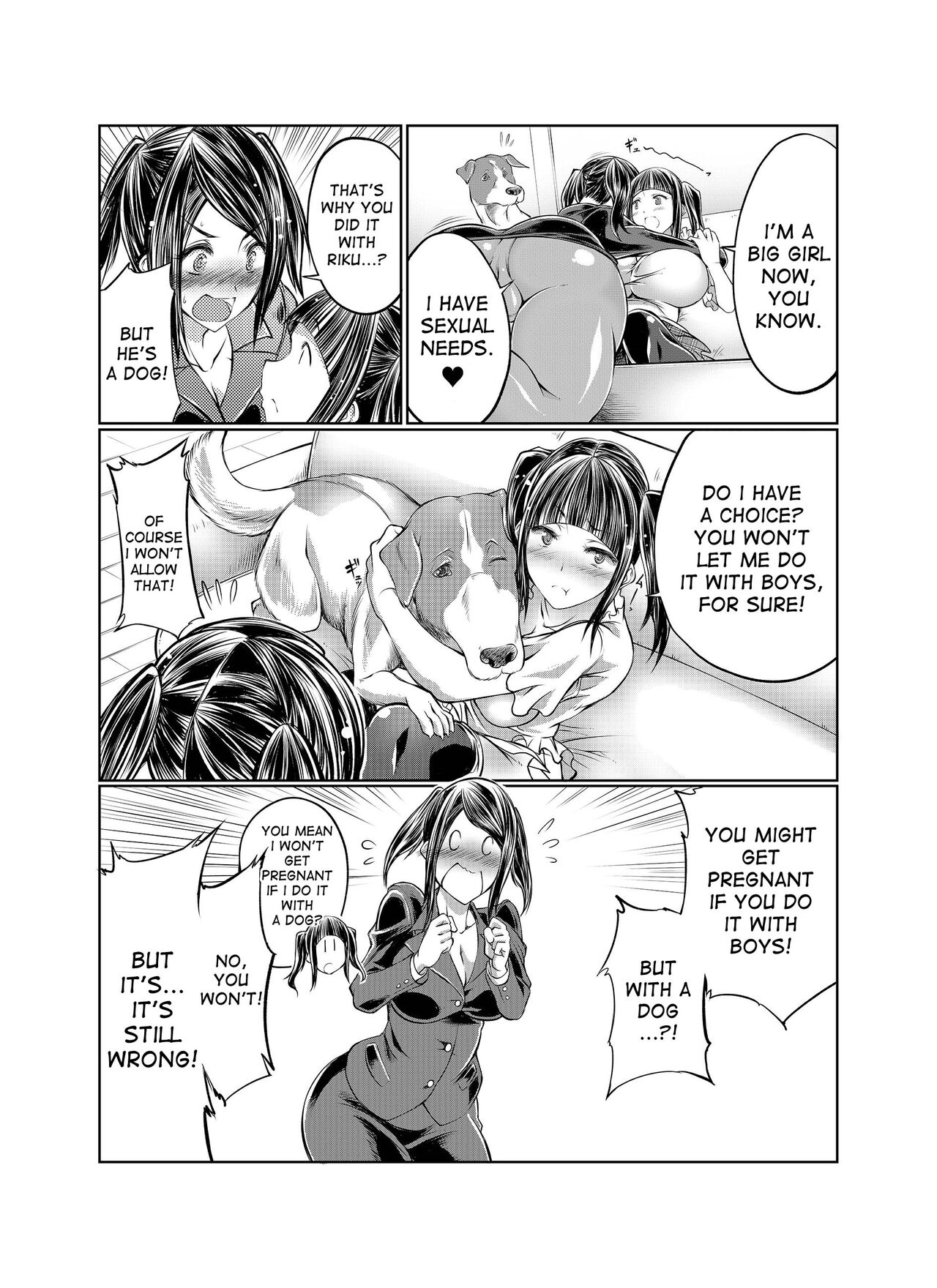 Musume no Kareshi wa Wan-chan!? Okaasan Yurushimasen! | My Daughter's Boyfriend is a dog. As her mother, I won't allow it! page 8 full