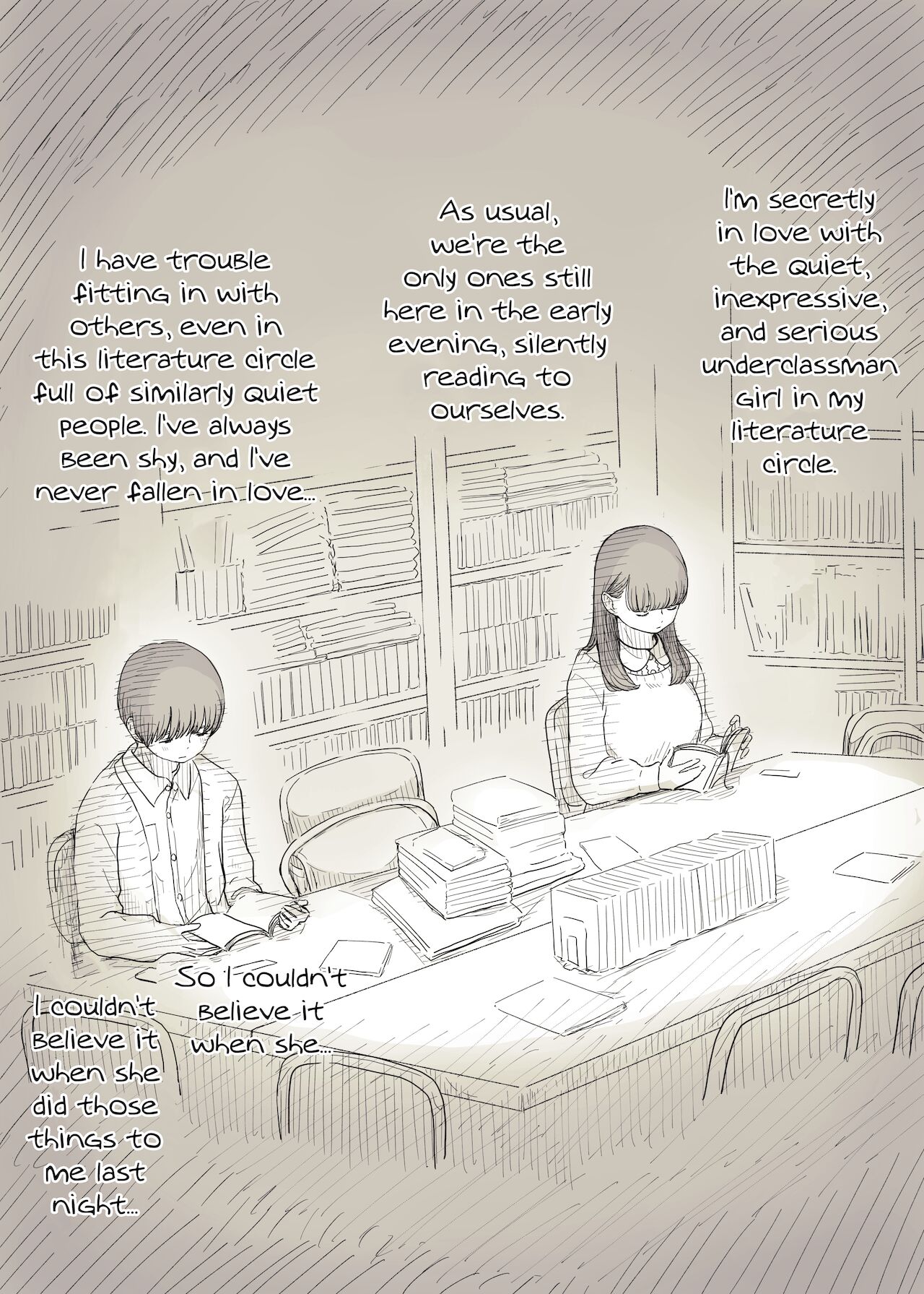 Bungaku Joshi ni Taberareru 2 | Eaten Up by the Bookworm Girl 2 page 4 full