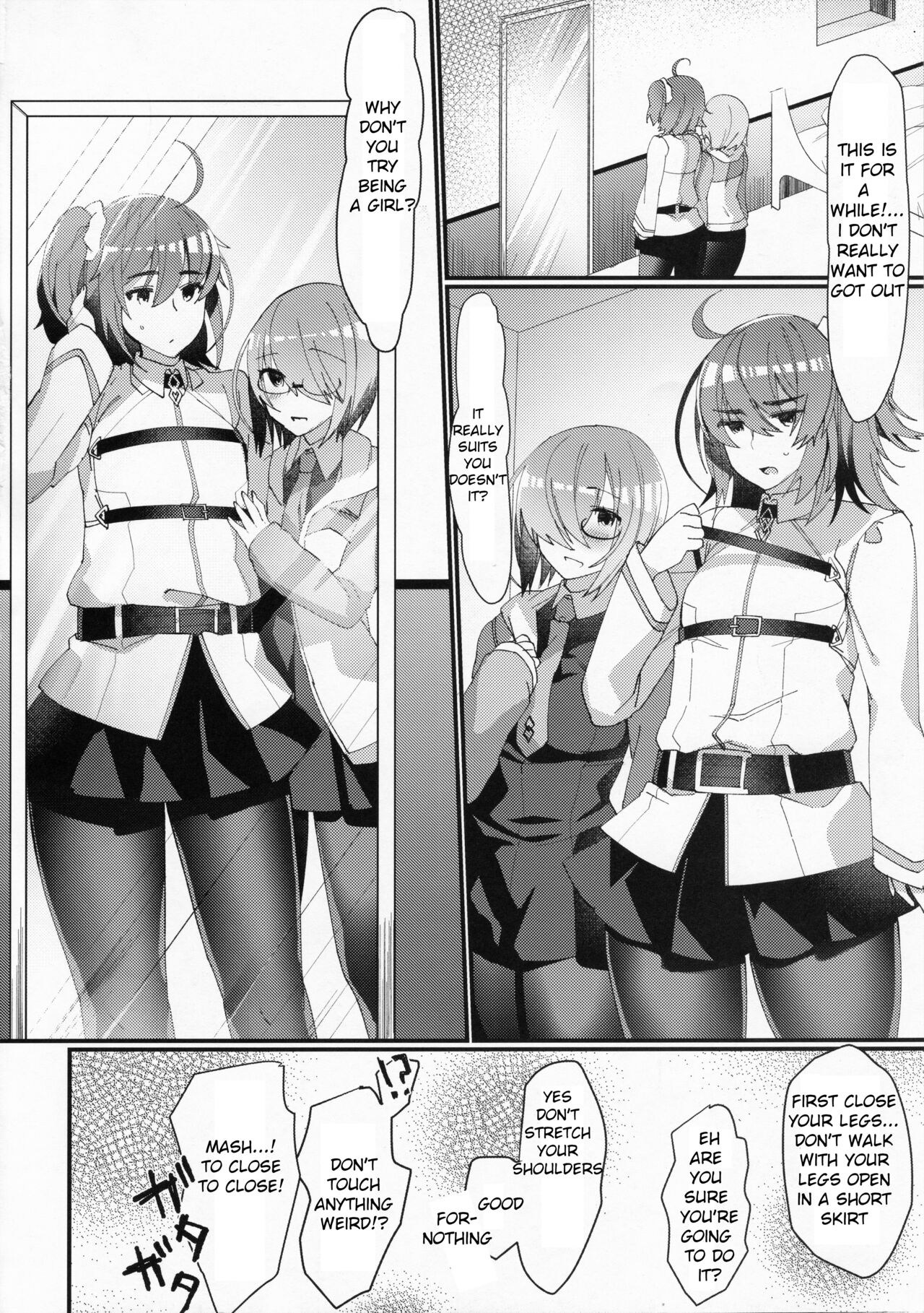 Josou Saserarete Futanari Kouhai Servant ni Onnanoko ni Sarechau Hon page 2 full