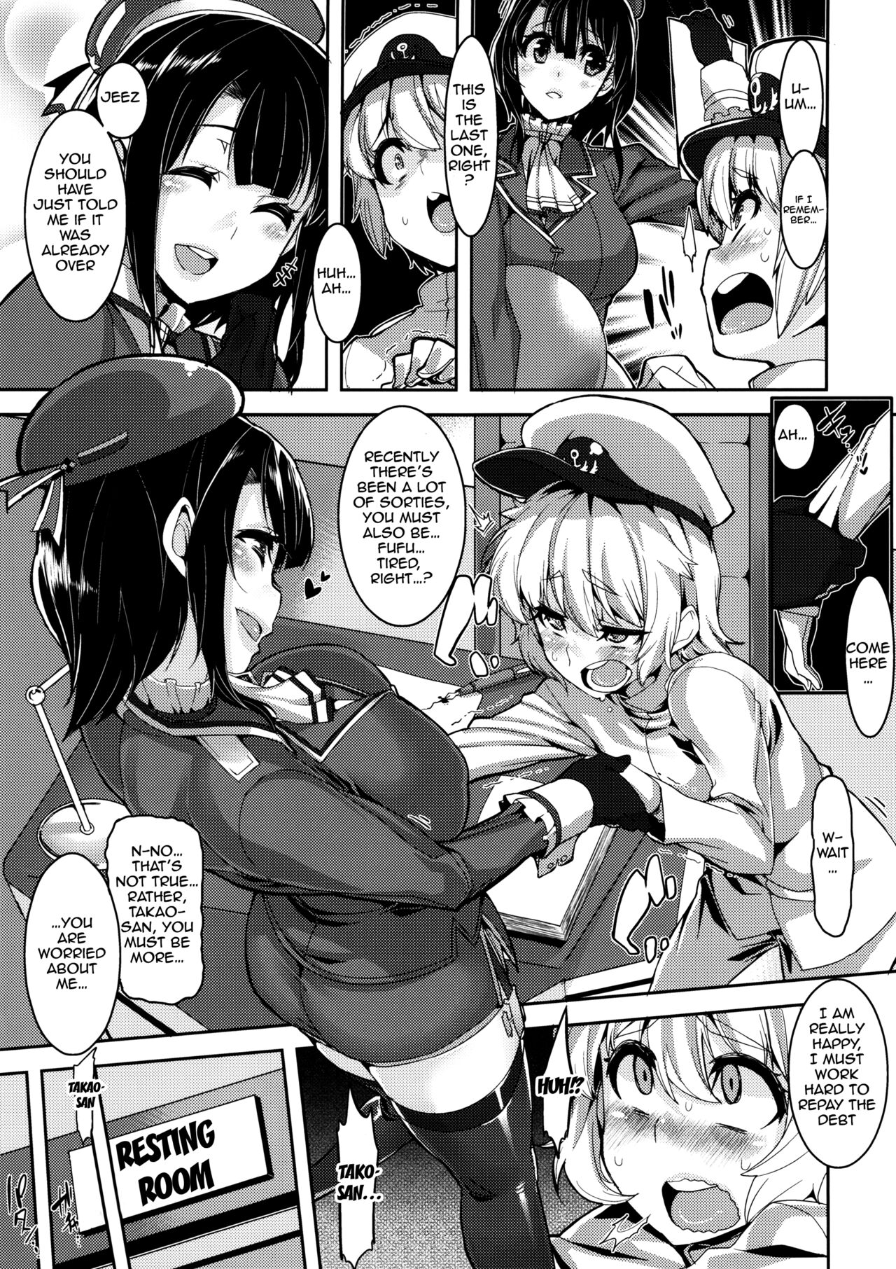 Chicchai Teitoku to Takao-san to Atago-san | Tiny Admiral, Takao-san, and Atago-san page 6 full