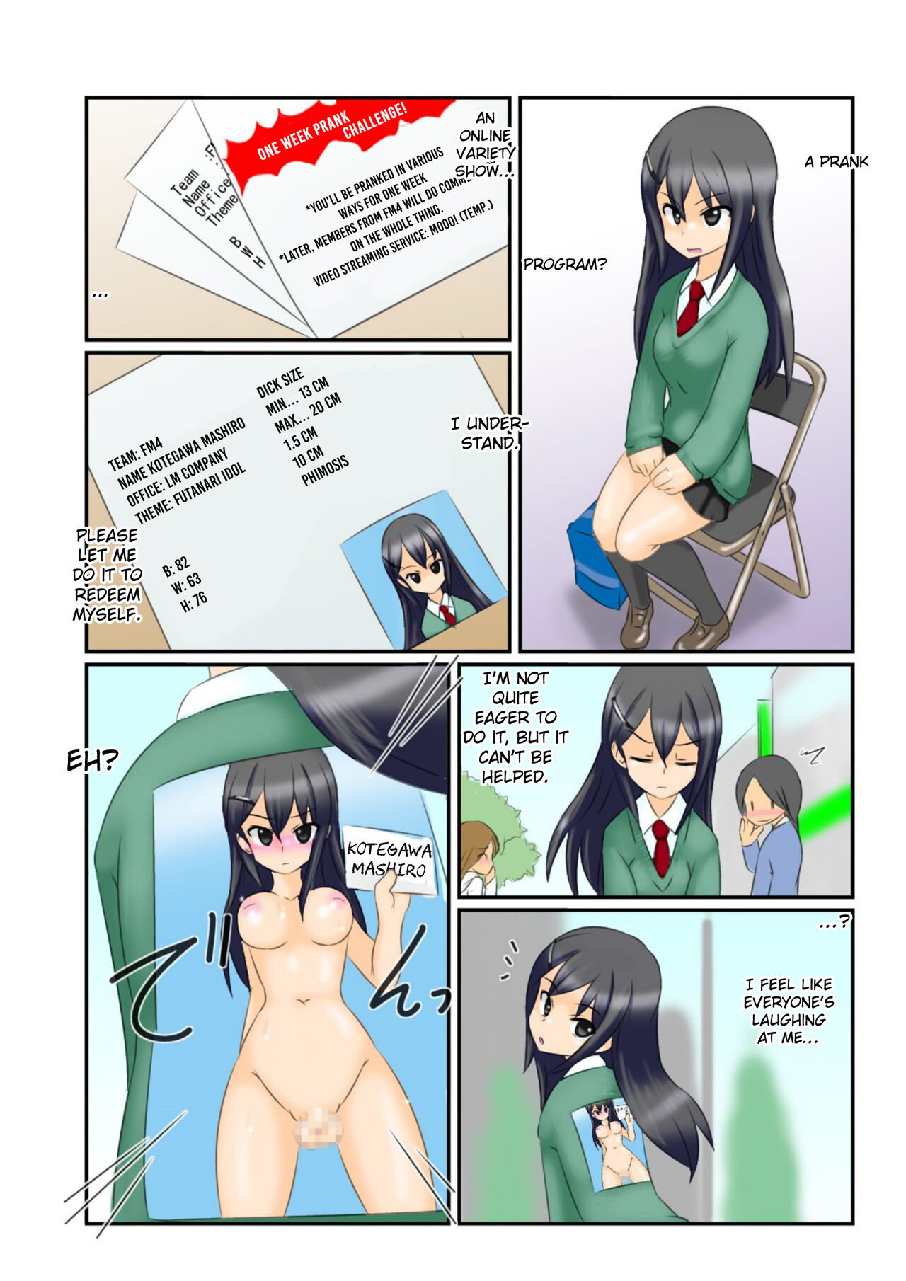 Houkei Futanari Idol ni Dokkiri Shikaketemita page 3 full