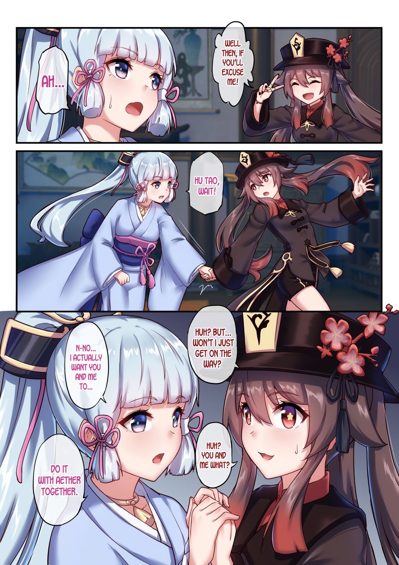 Tabibito no Tsuma de Aru Hu Tao to Kamisato Ayaka | The Traveler's Wives Hu Tao & Kamisato Ayaka page 3 full