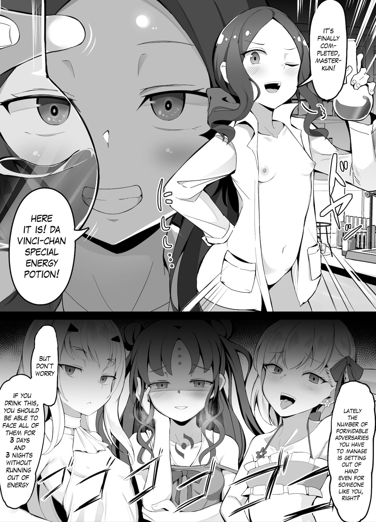 Tai Mesugaki-you Energy Drink o Kaihatsu Shita Loli Vinci-chan | Lolinchi-chan developed an anti-msgk energy drink page 7 full