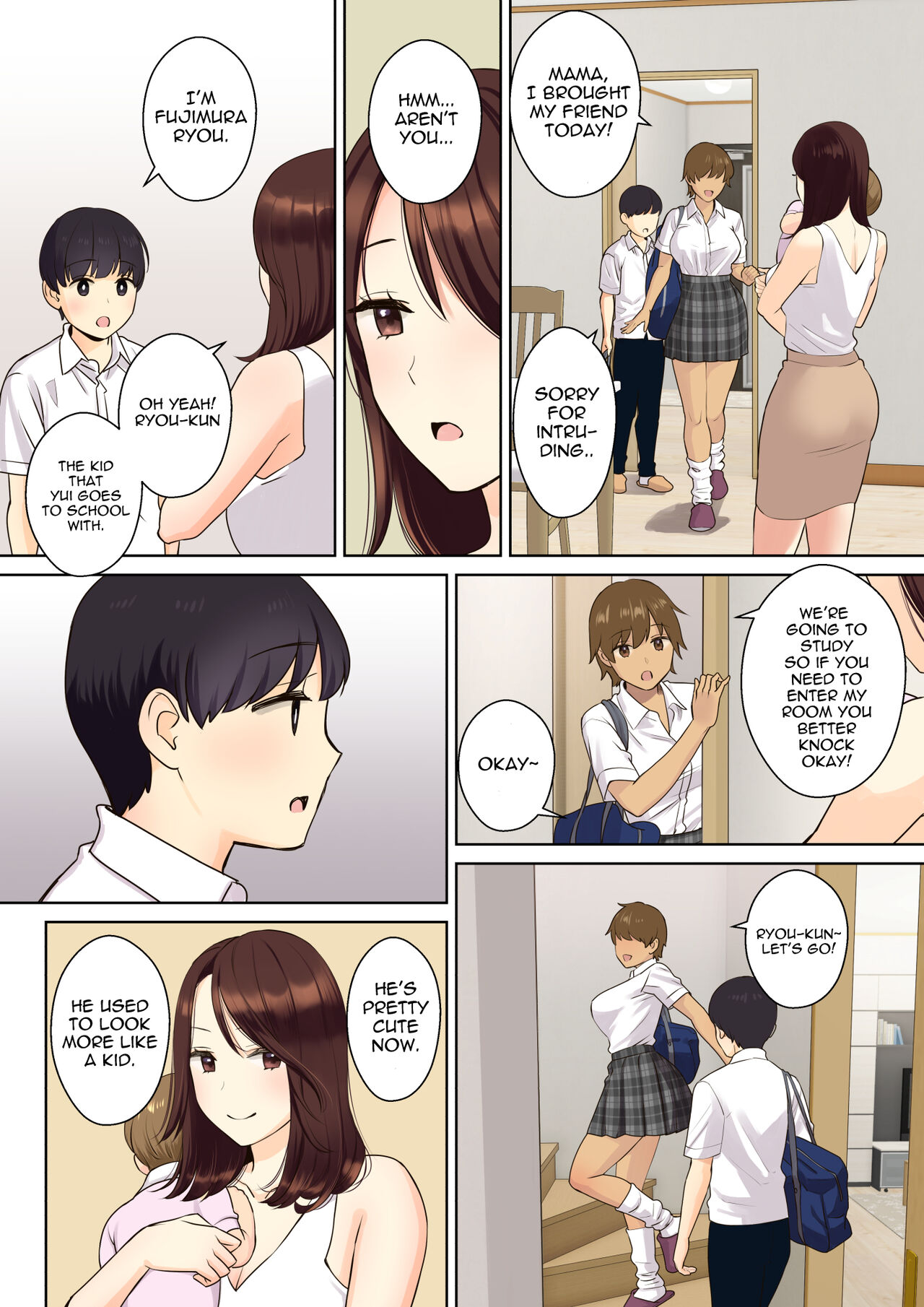 Kanojo no Okaa-san ni Doutei o Ubawareru Hanashi 1 | A Story about a Boy Getting His Virginity Stolen by His  Friend's Mom 1 page 6 full