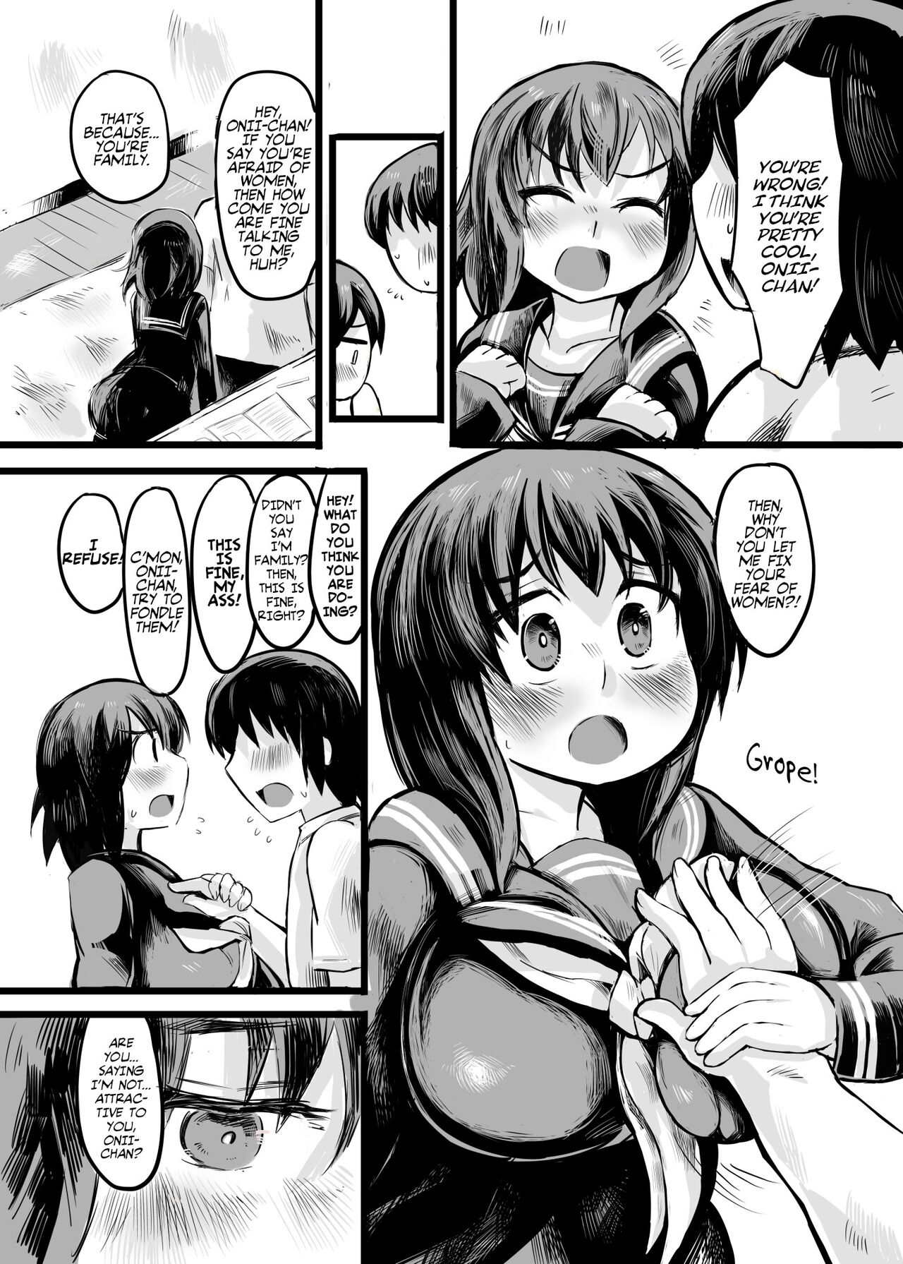 Onii-chan no Josei Kyoufushou wa Watashi ga Naosundakarane! | Fixing Onii-chan's fear of women! page 6 full