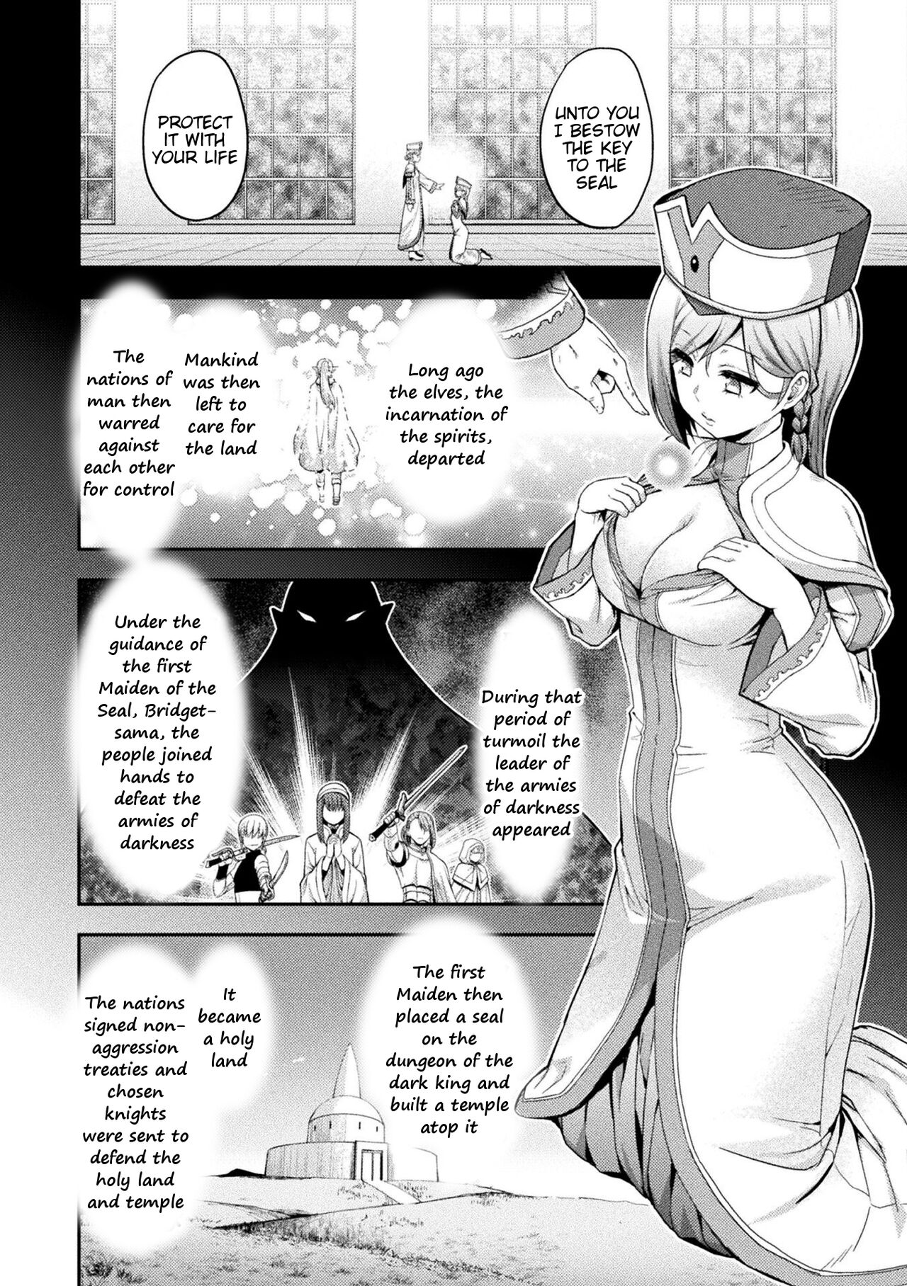 ERONA 2 Orc no Inmon ni Modaeshi Miko no Nare no Hate Niwa "Zecchou Kitou" | Chapter 2: Orgasmic Prayer page 2 full