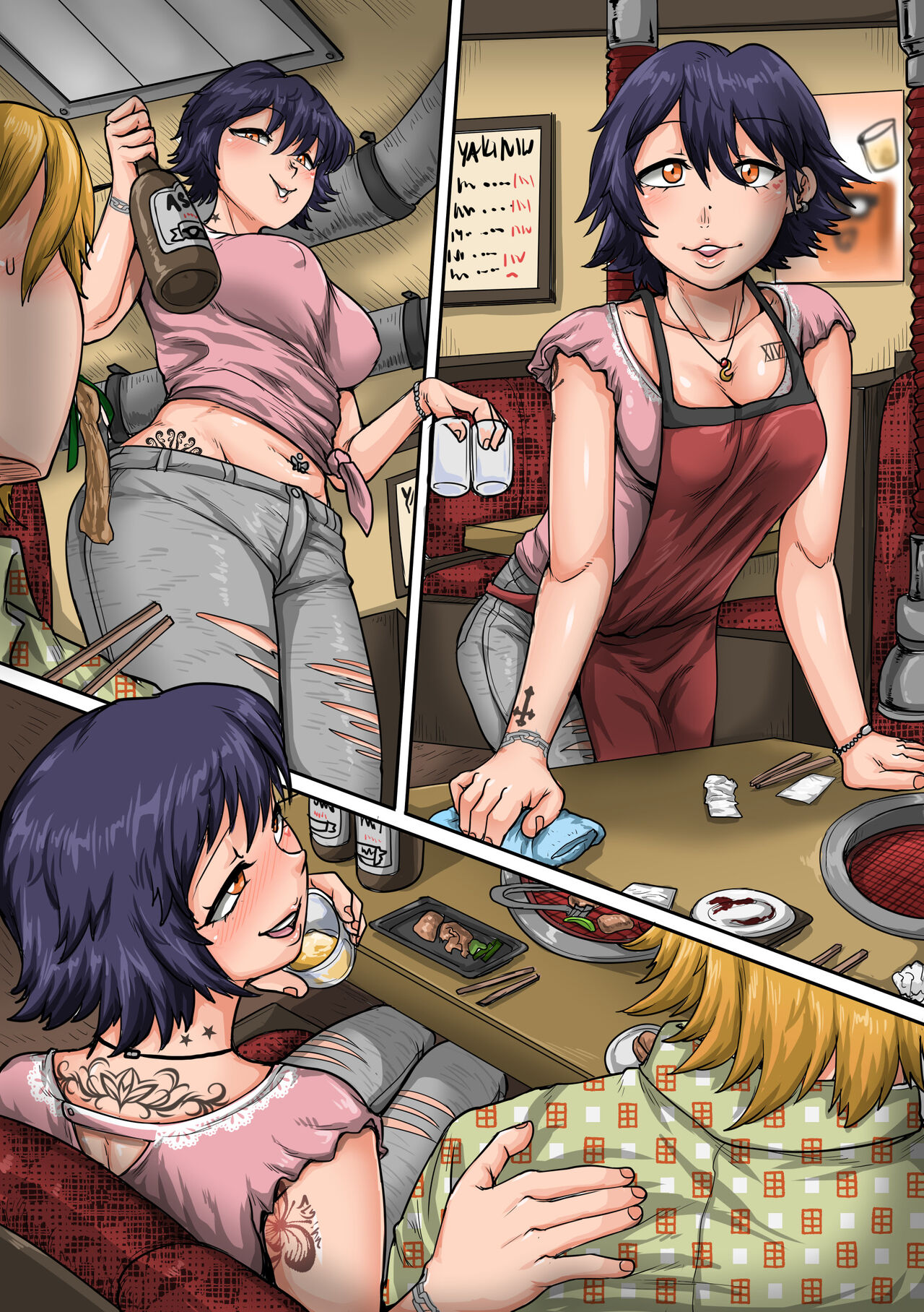 オリジナル落書き：焼肉屋の静香さん page 3 full