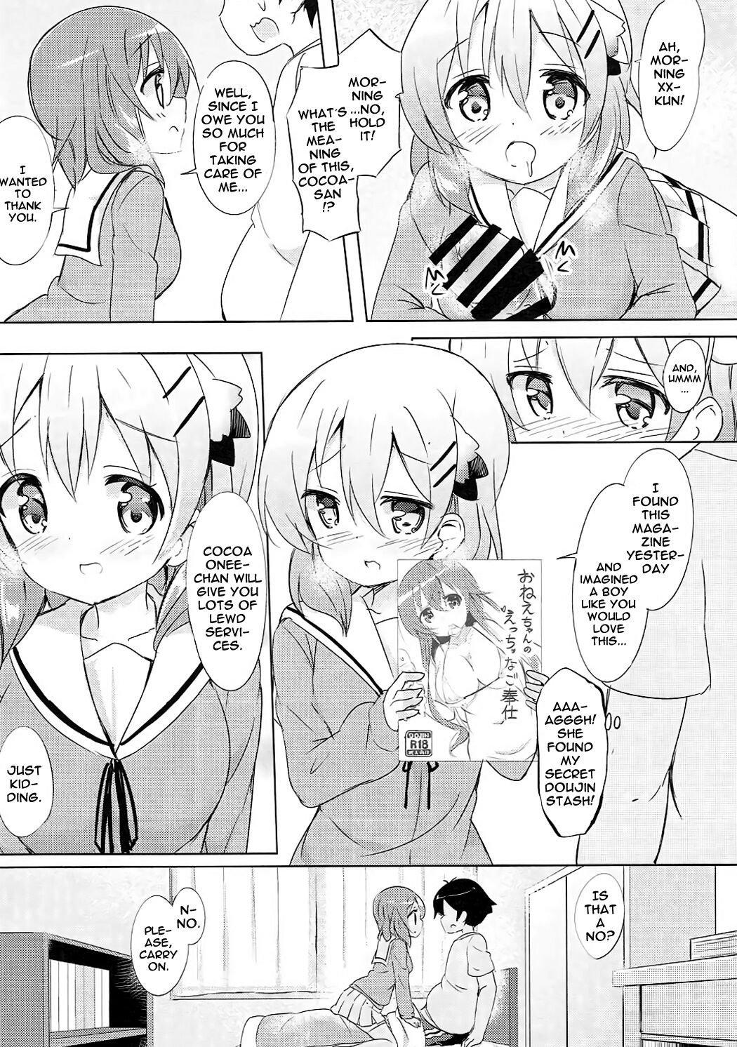 Kokoa Onee-chan to Otonari no Seki | Kokoa Onee-chan Is In The Seat Next To Me page 9 full