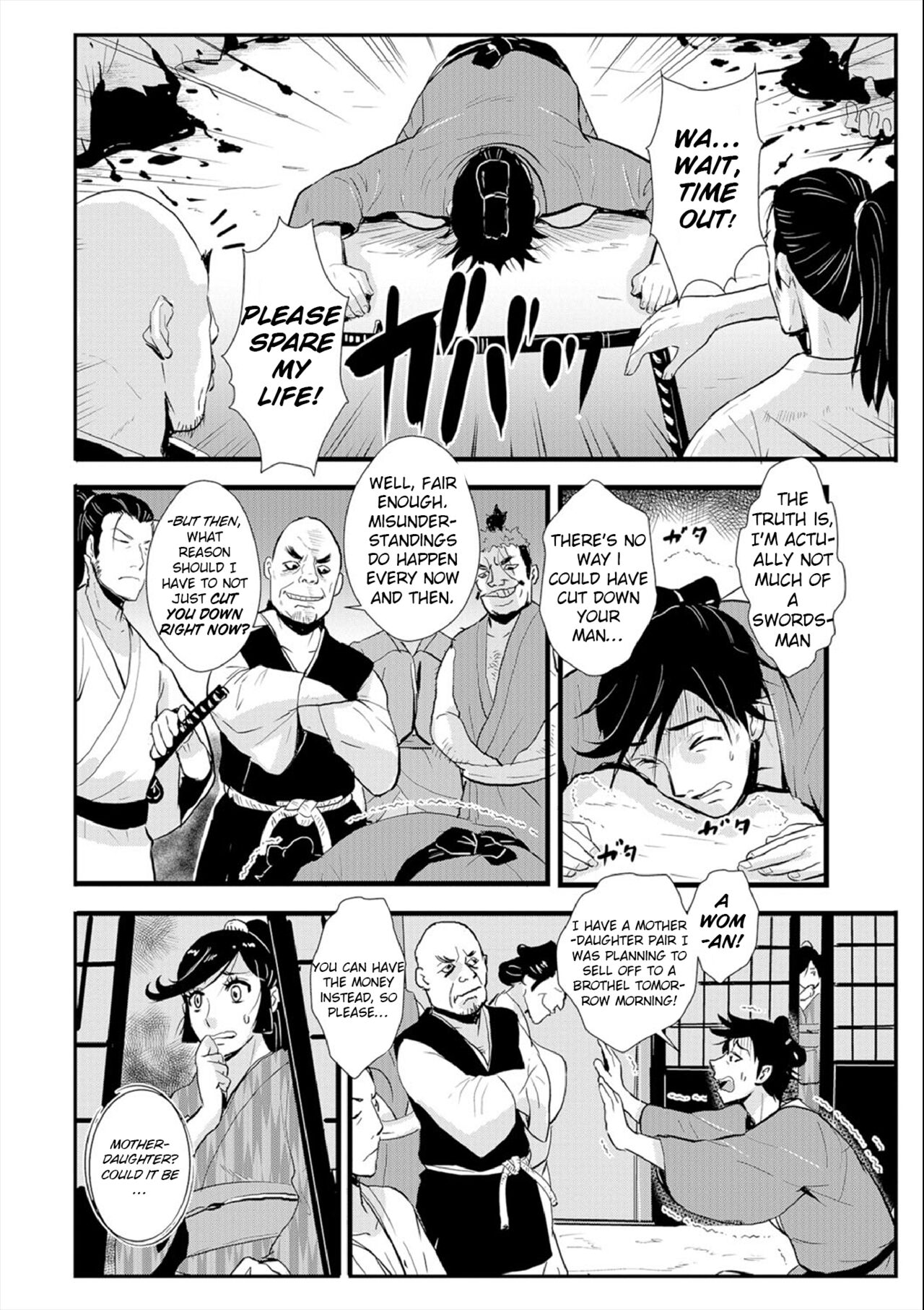 Harami samurai 03 ~Shibararete Mae mo Ushiro mo Rinkan sarete~ | Knocked Up Samurai 03 Bound and Gangbanged, Front and Back page 10 full