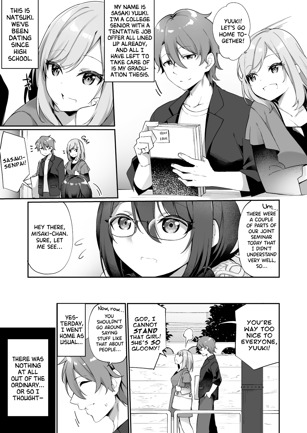 Boku no Koe o Kiku dake de Hatsujou Shichau Yandere Kyonyuu Kouhai ni Karada o Irekaerarete Shimatta! page 2 full