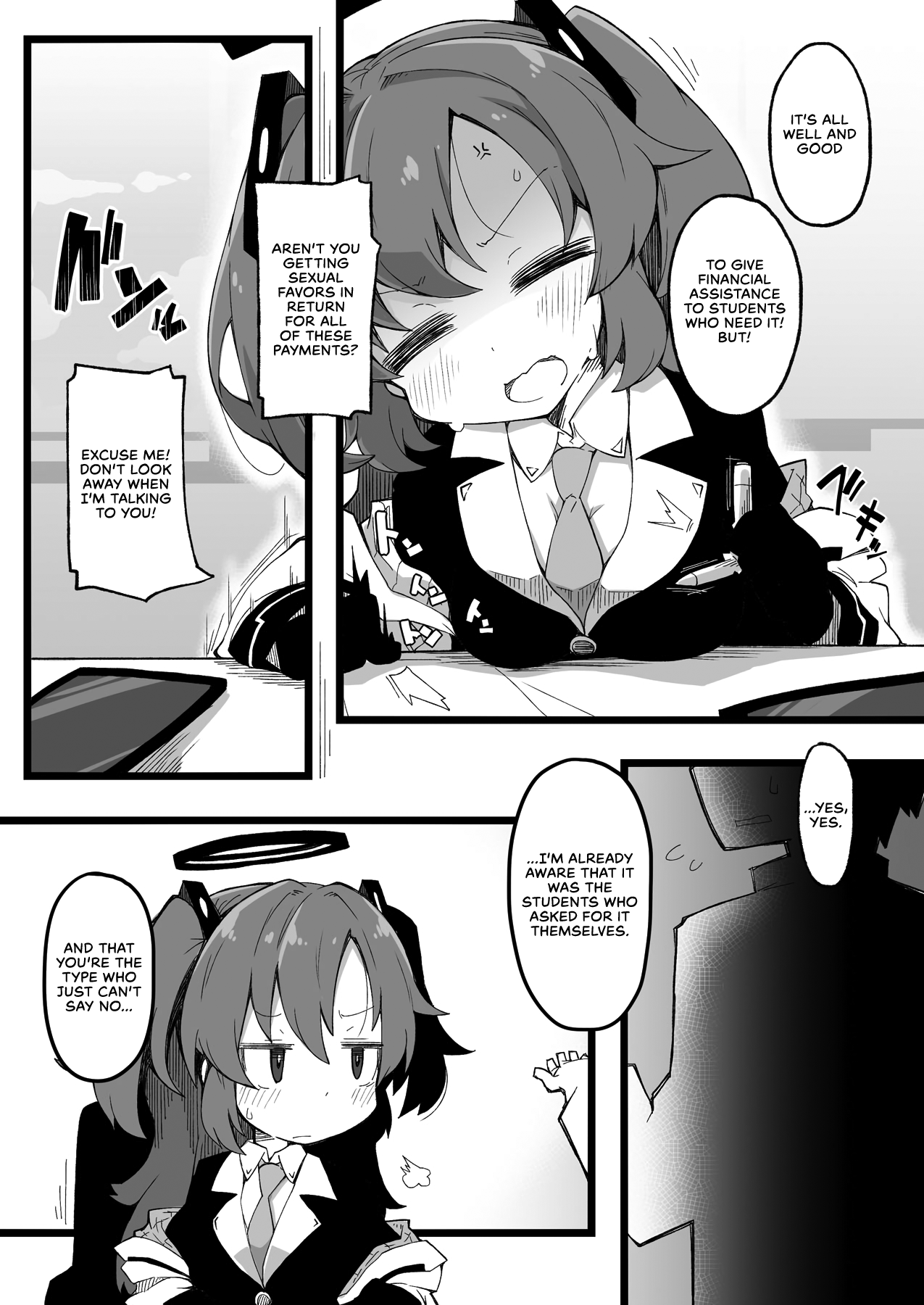 Sensei to Hayase Yuuka  | Sensei and Hayase Yuuka page 4 full