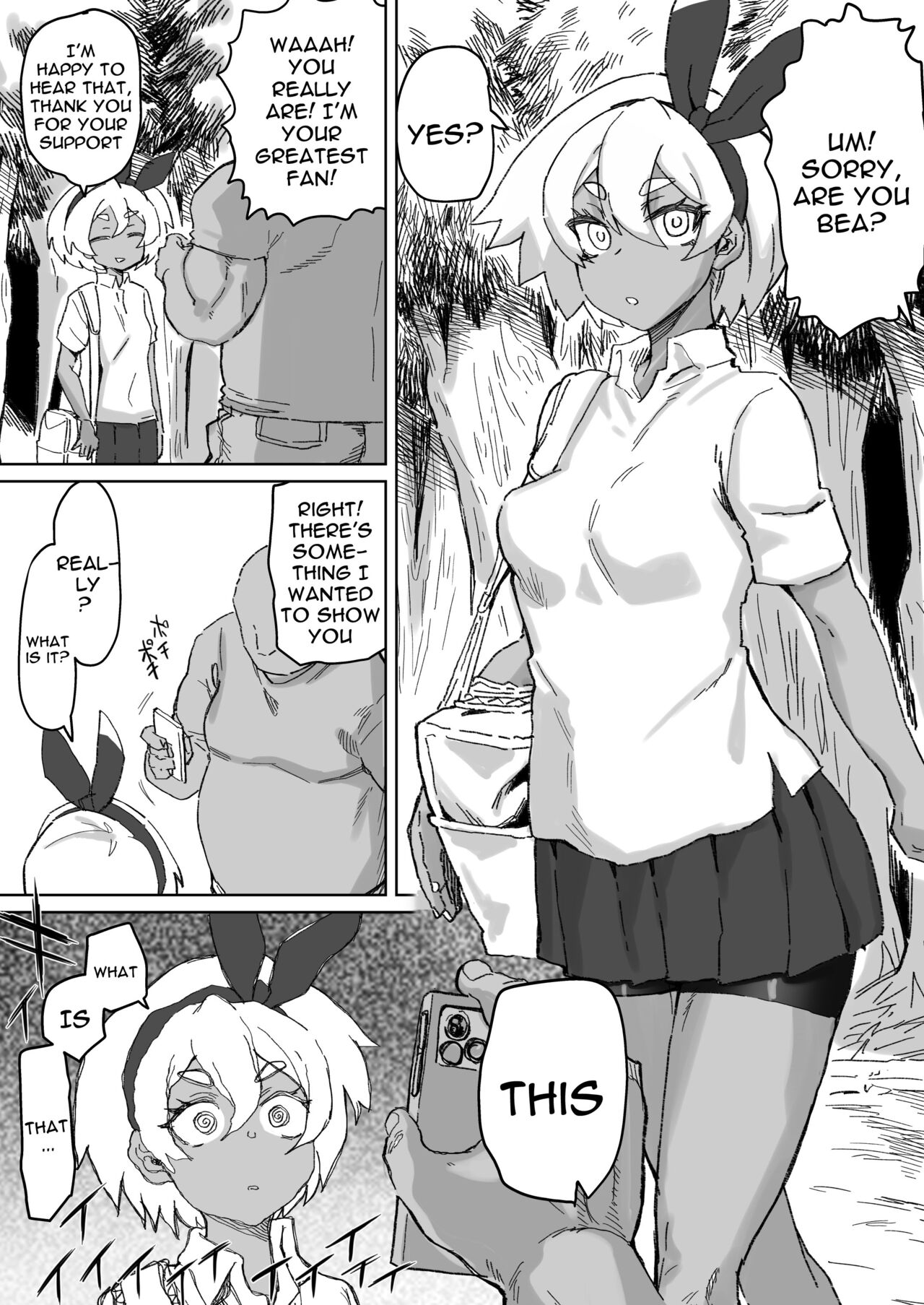 Saitou-chan to Fan to no Fureai | Bea Gets Physical With Her Fans page 1 full