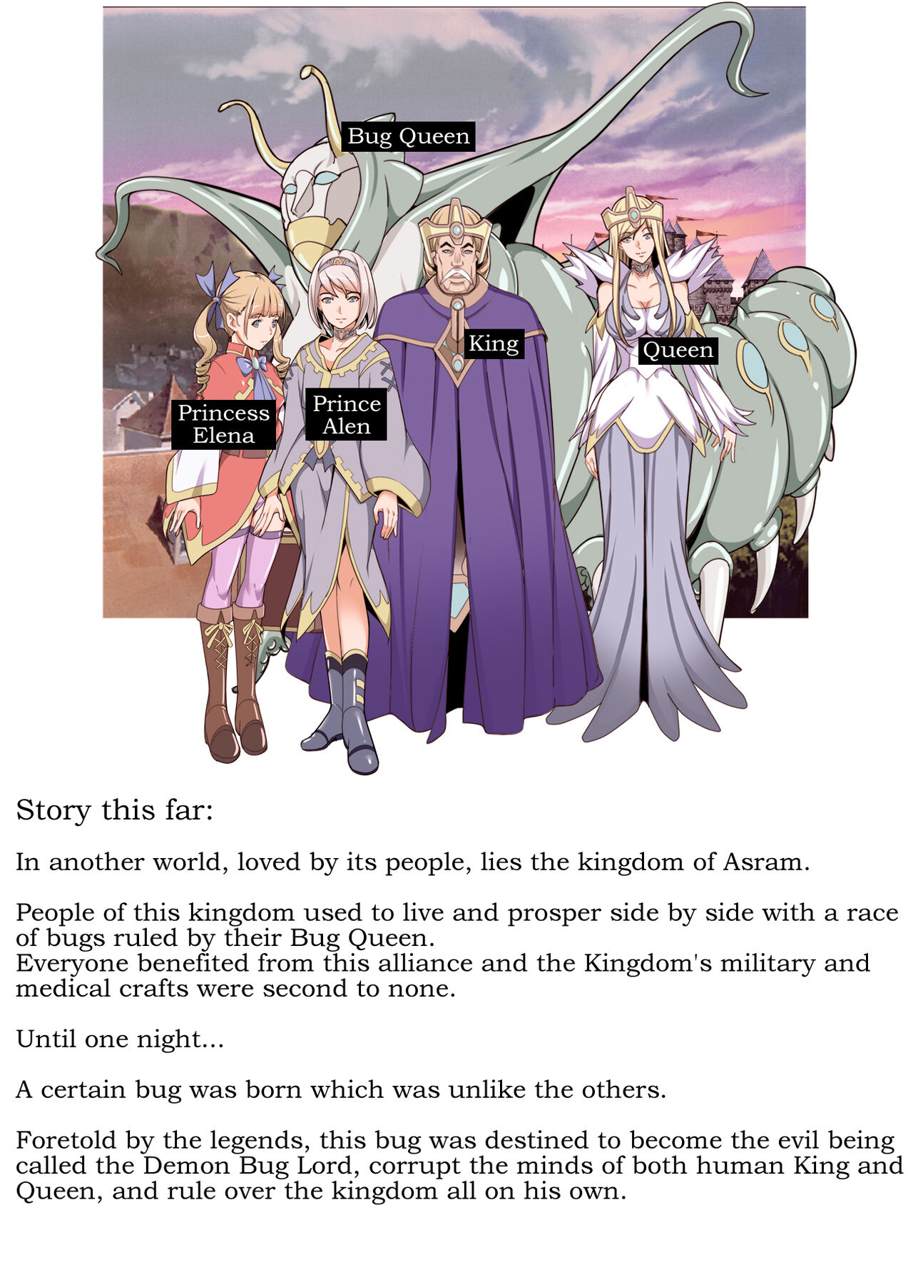 Comic The Akuochi! Mushihime-sama ga Iku! | Comic The Akuochi! Mushihime-sama ga Iku! Here Comes The Bug Princess! page 2 full