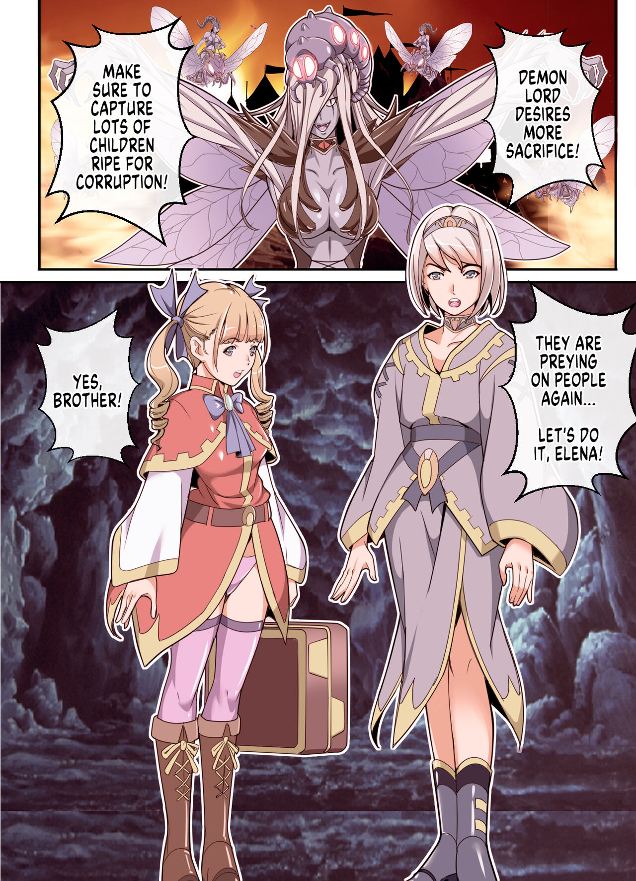 Comic The Akuochi! Mushihime-sama ga Iku! | Comic The Akuochi! Mushihime-sama ga Iku! Here Comes The Bug Princess! page 4 full