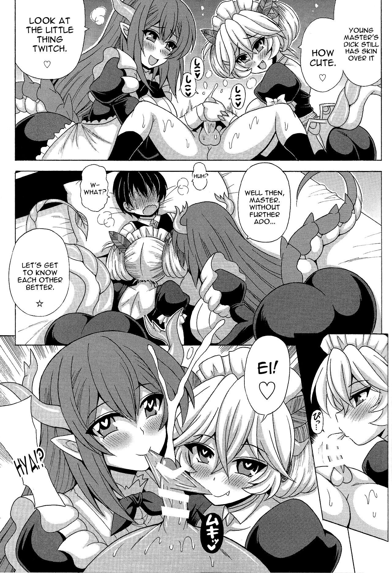 Dotei Botchan to Dragon Maid no Fudeoroshi | The Virgin Young Master and the Dragonmaids' Cherry Popping page 4 full