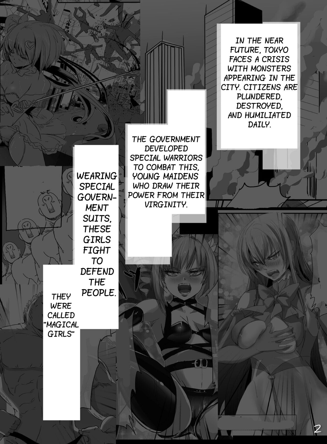 Mahou Shoujo VS Kikaikan Choukyou | Magical Girl VS Machine Rape Training page 2 full